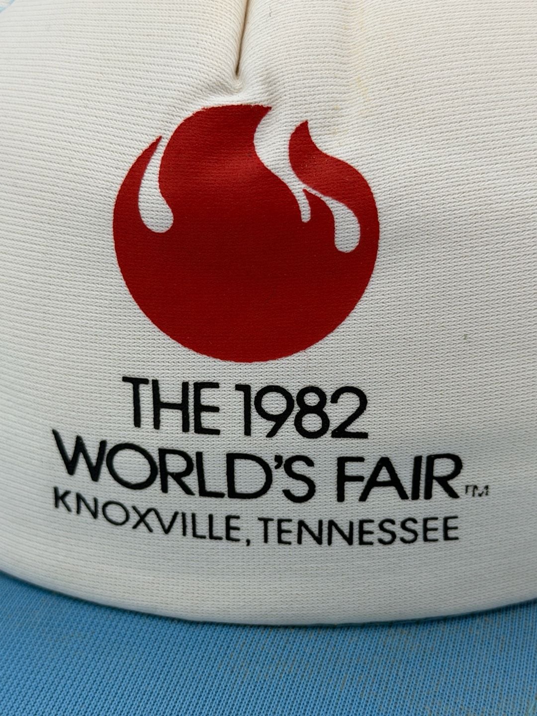 Vintage 1982 Worlds Fair Knoxville Tennessee Trucker Hat Young An Snapback 3