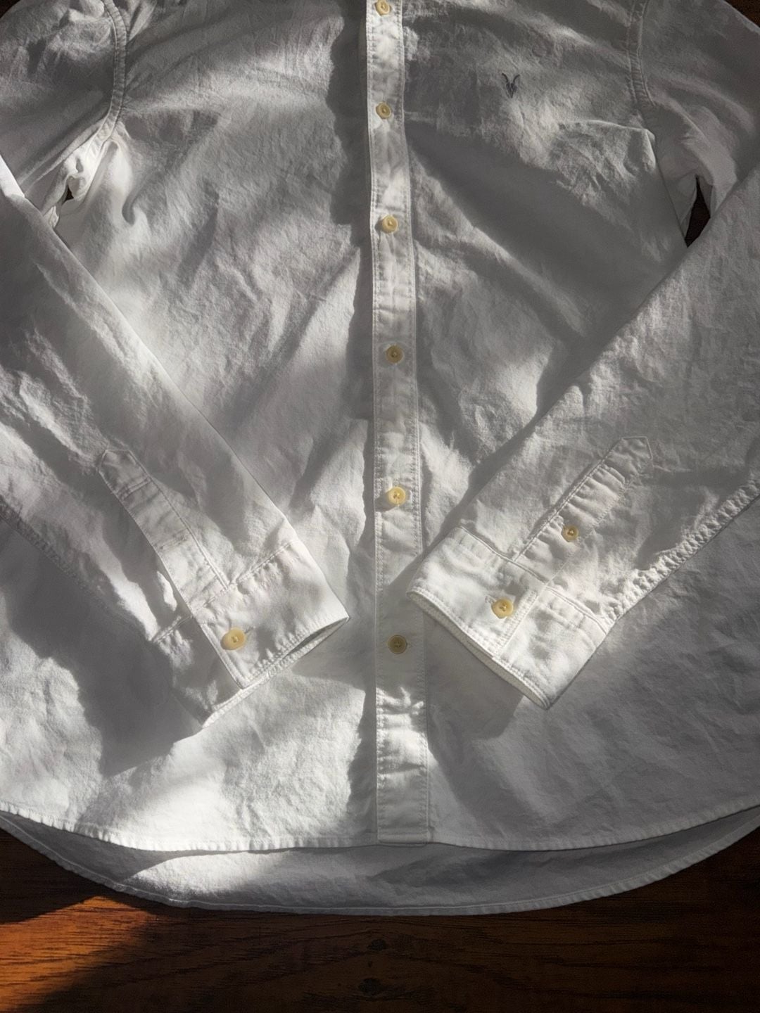 AllSaints Long Sleeve Button Down Shirt Size L White 3