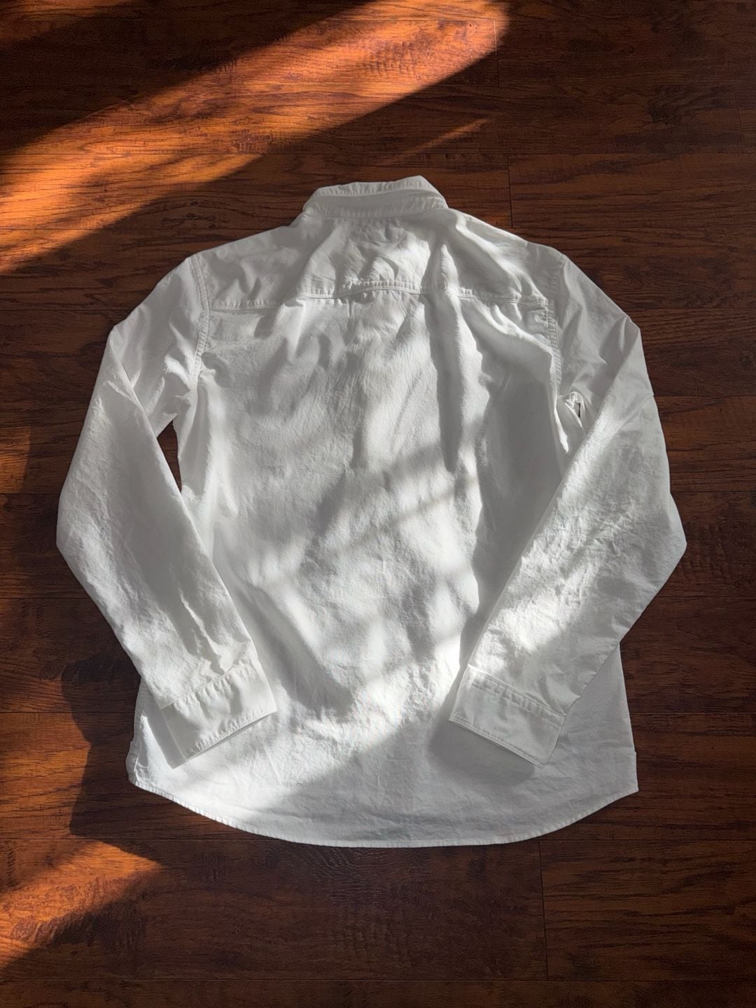 AllSaints Long Sleeve Button Down Shirt Size L White 7
