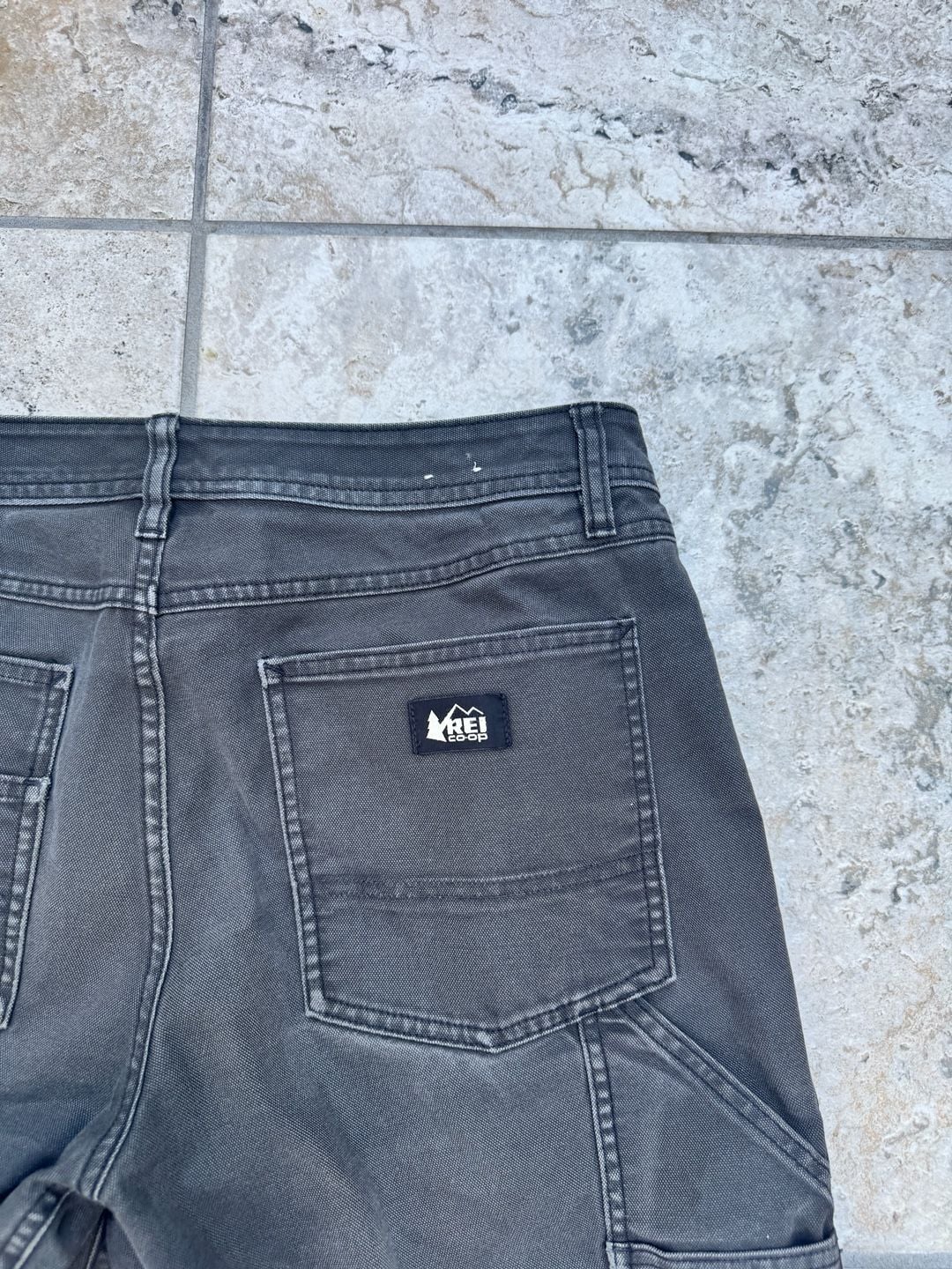REI Co-op Double Knee Workwear Pants Gray Canvas 9