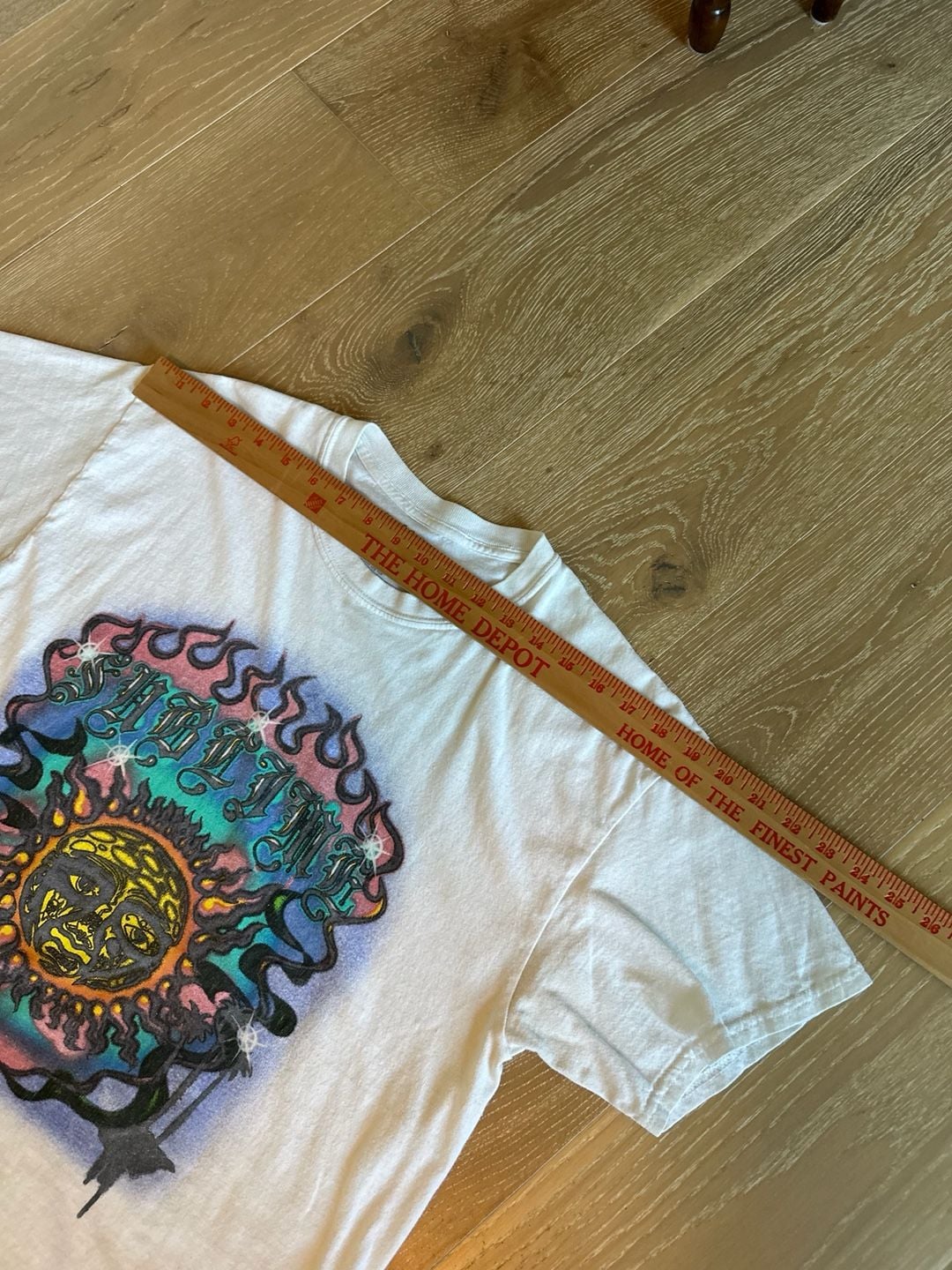 Sublime Graphic T-Shirt Size L White Sun Flame Band Tee 7
