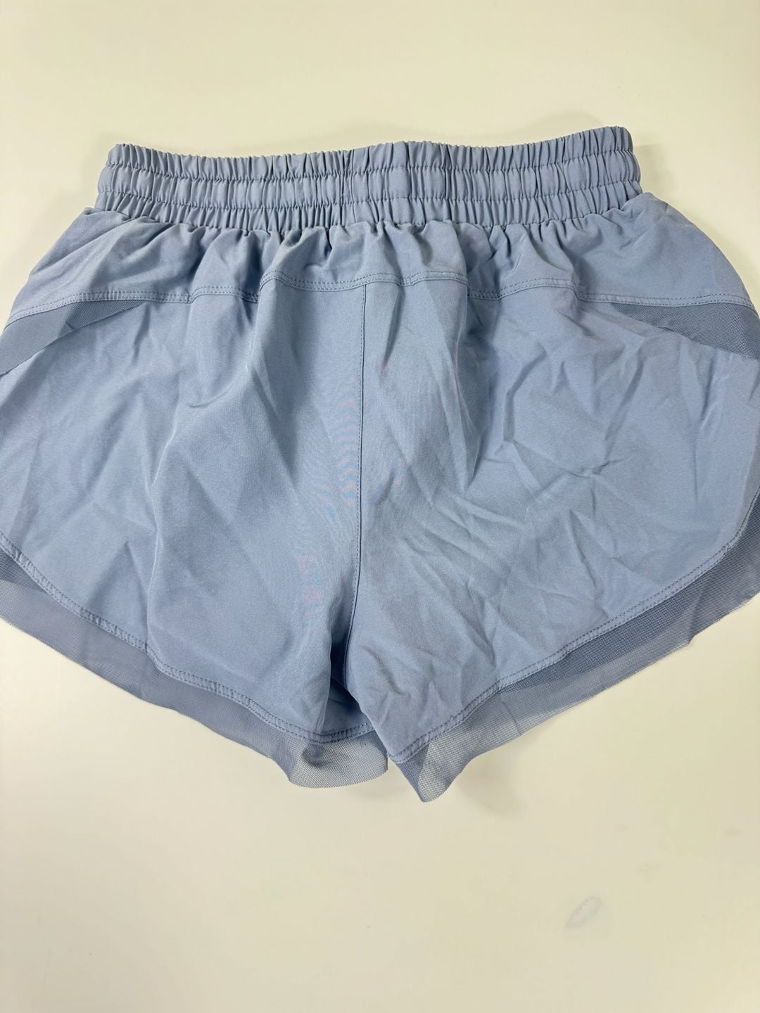 NWT - Halara Athletic Shorts Size L Blue Mesh Wrap Overlay 2-in-1 Workout 5