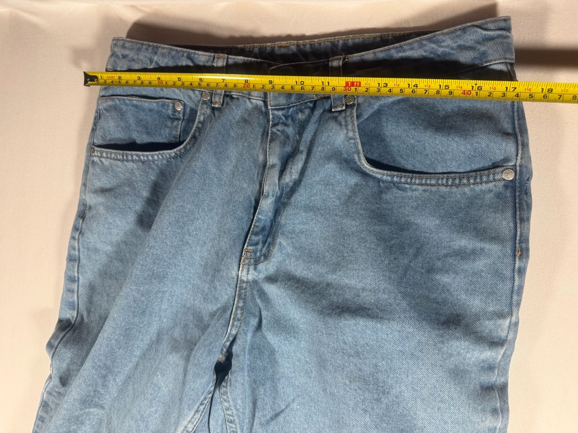 Ragged Jeans Denim Jeans Size 32 Light Wash Straight Leg 6