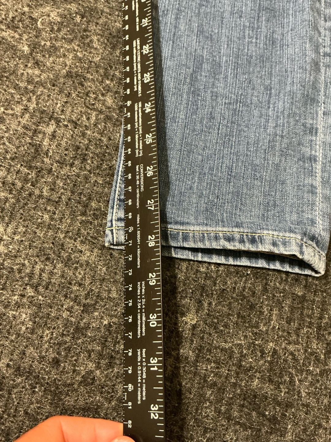 ADRIANO GOLDSCHMIED Straight Leg Lauren Cropped Jeans Womens Size 31 Blue  7
