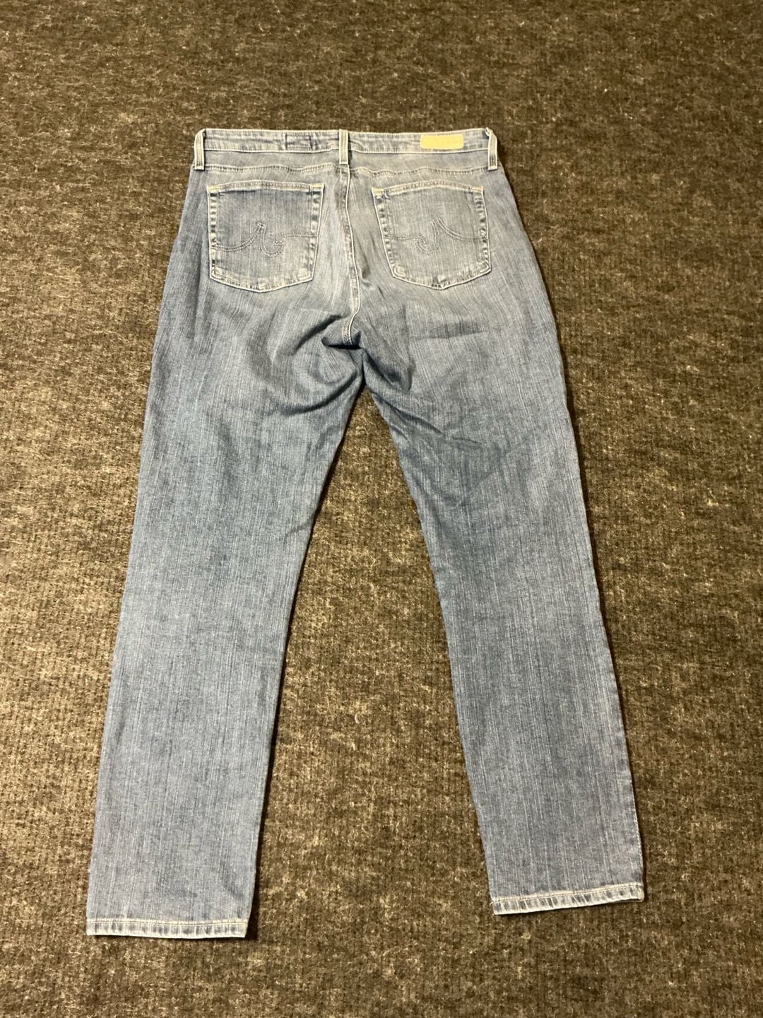ADRIANO GOLDSCHMIED Straight Leg Lauren Cropped Jeans Womens Size 31 Blue  12