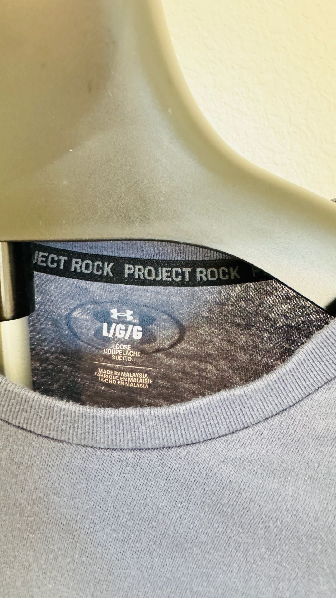 Under Armour Project Rock Payoff Graphic T-Shirt Size L Blue 3