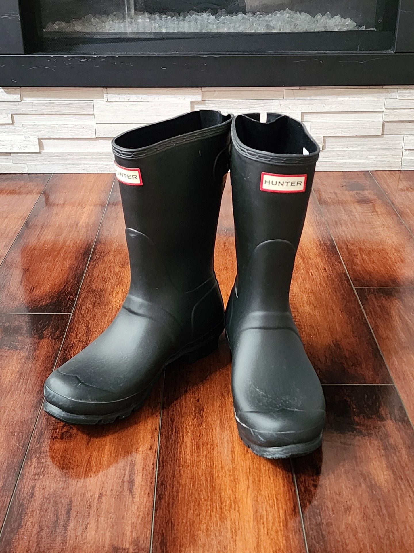 Hunter Original Short Rain Boots Black Women’s 9 2