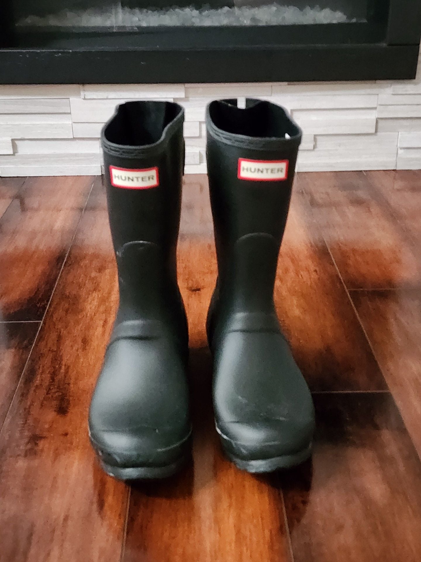 Hunter Original Short Rain Boots Black Women’s 9 3