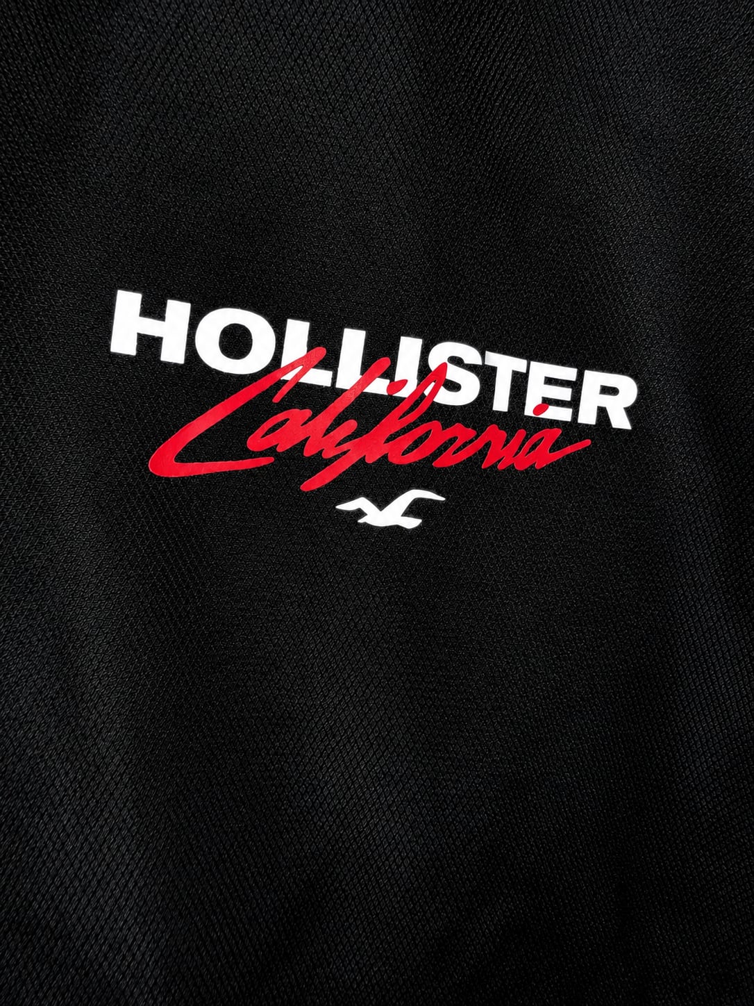 Hollister 1999 Racing Windbreaker Jacket Black White Checkered 6