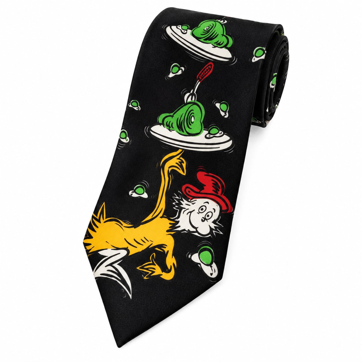 Dr. Seuss Green Eggs And Ham Silk Necktie 90s Nostalgia Office 2