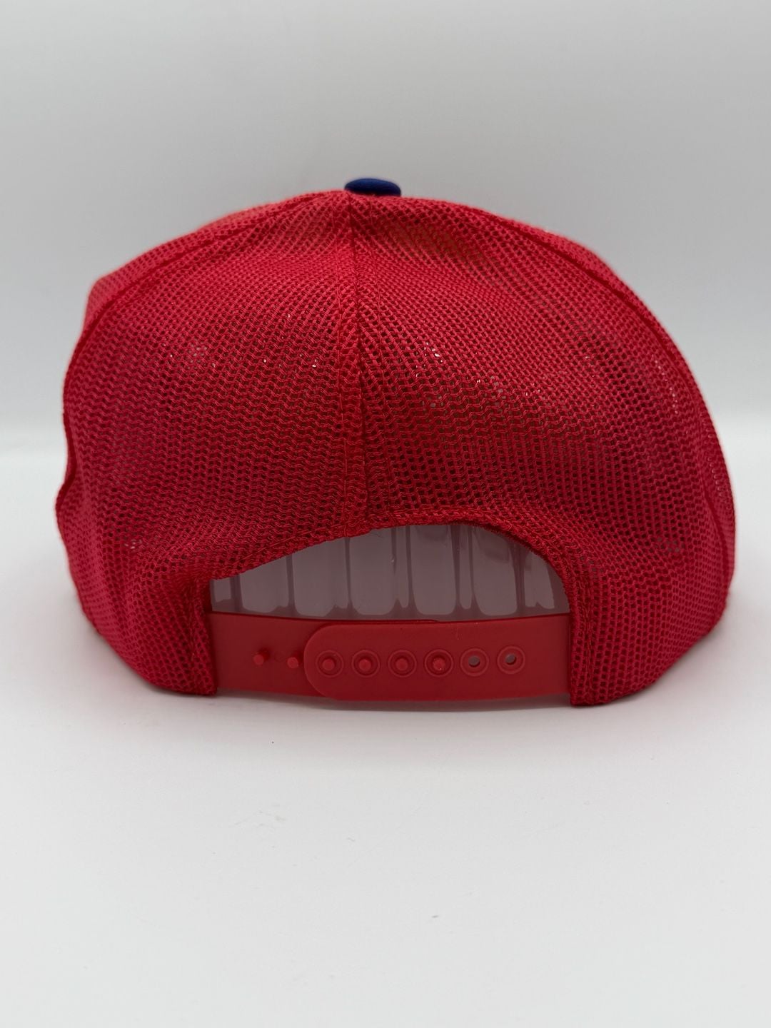 Vintage 1984 McDonalds USA Olympics Trucker Hat Snapback Red White Blue 6