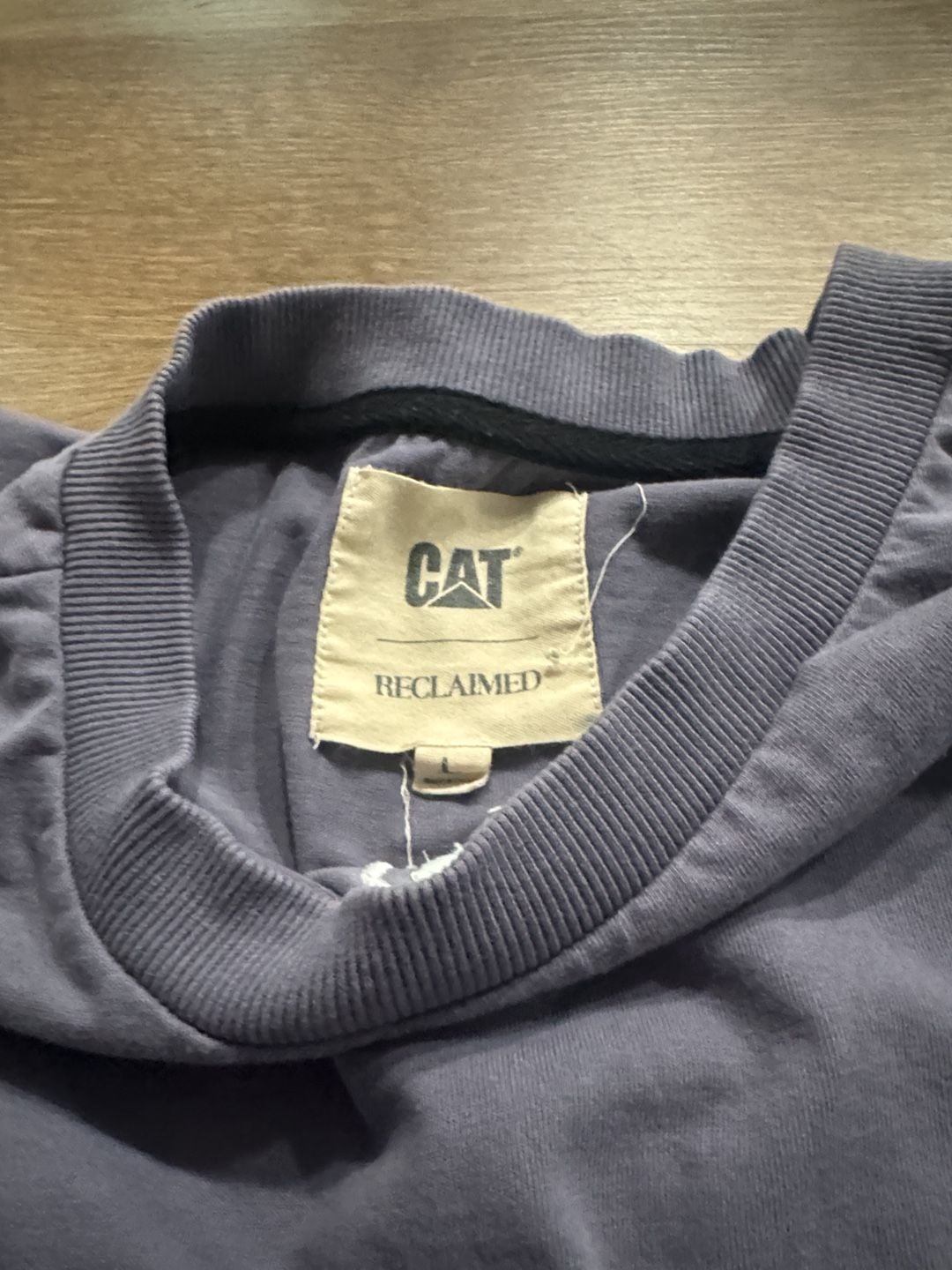 CAT Reclaimed LA Layered Long Sleeve Tee Size L Purple 3
