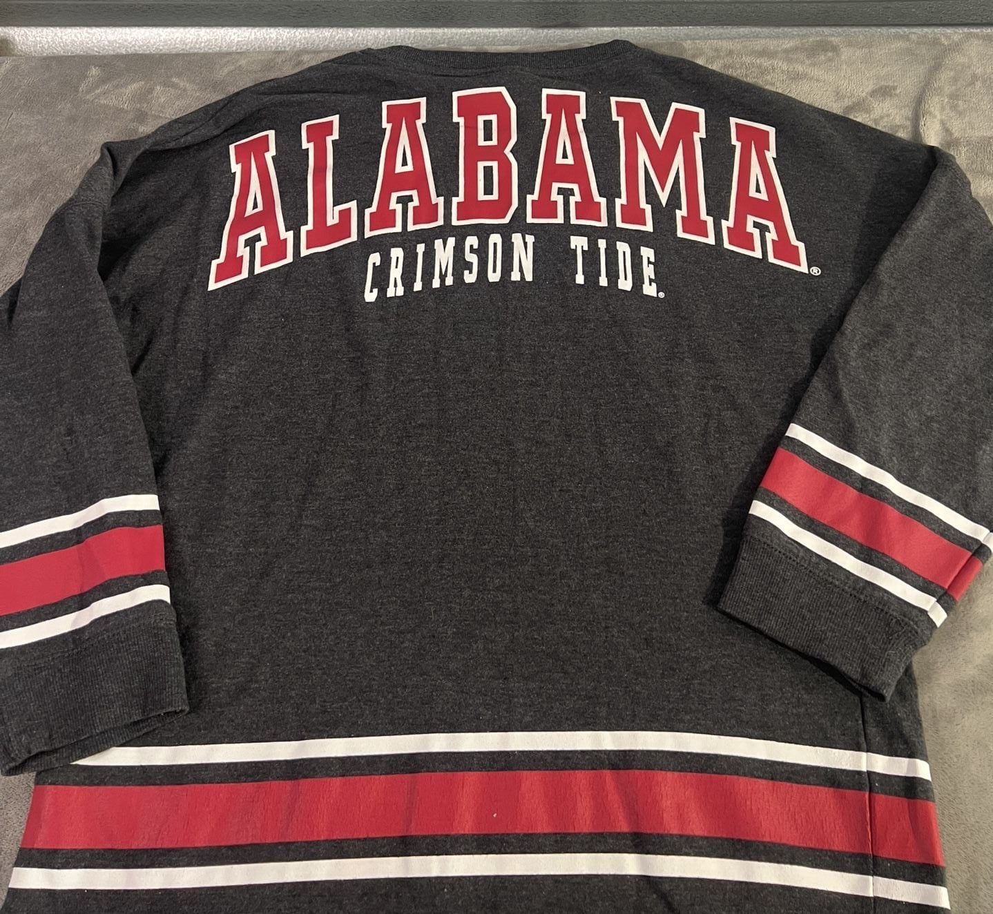 Colosseum Alabama Crimson Tide Long Sleeve Shirt Size M Charcoal Gray 7
