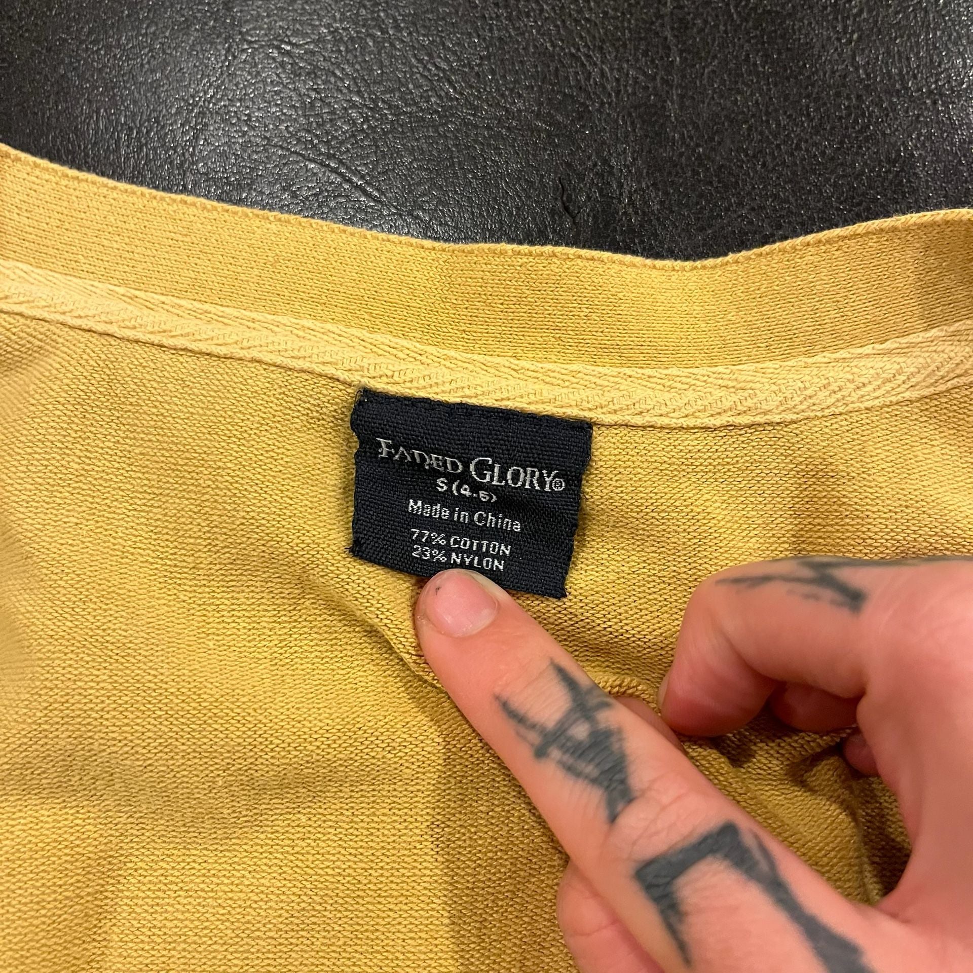 Faded Glory Yellow Cardigan Sweater Women’s Small Fall Winter 9