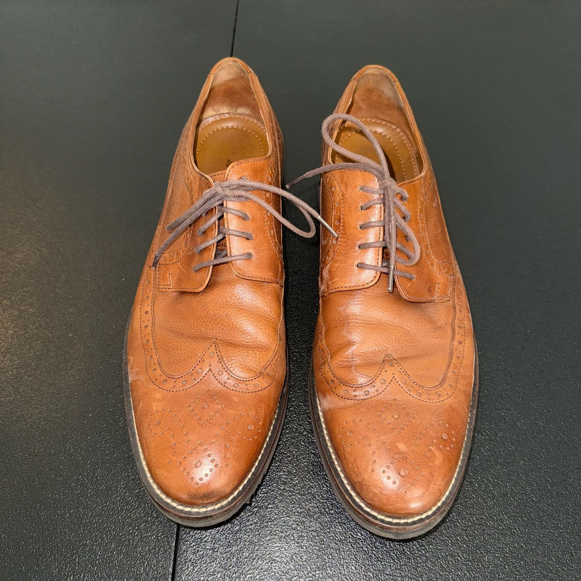 Johnston & Murphy Brown Leather Wingtip Oxfords 3