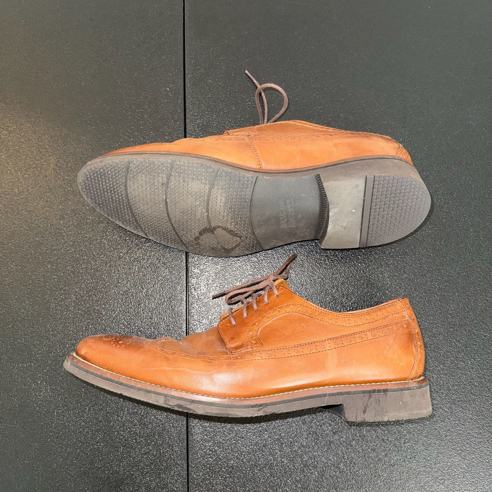 Johnston & Murphy Brown Leather Wingtip Oxfords 5
