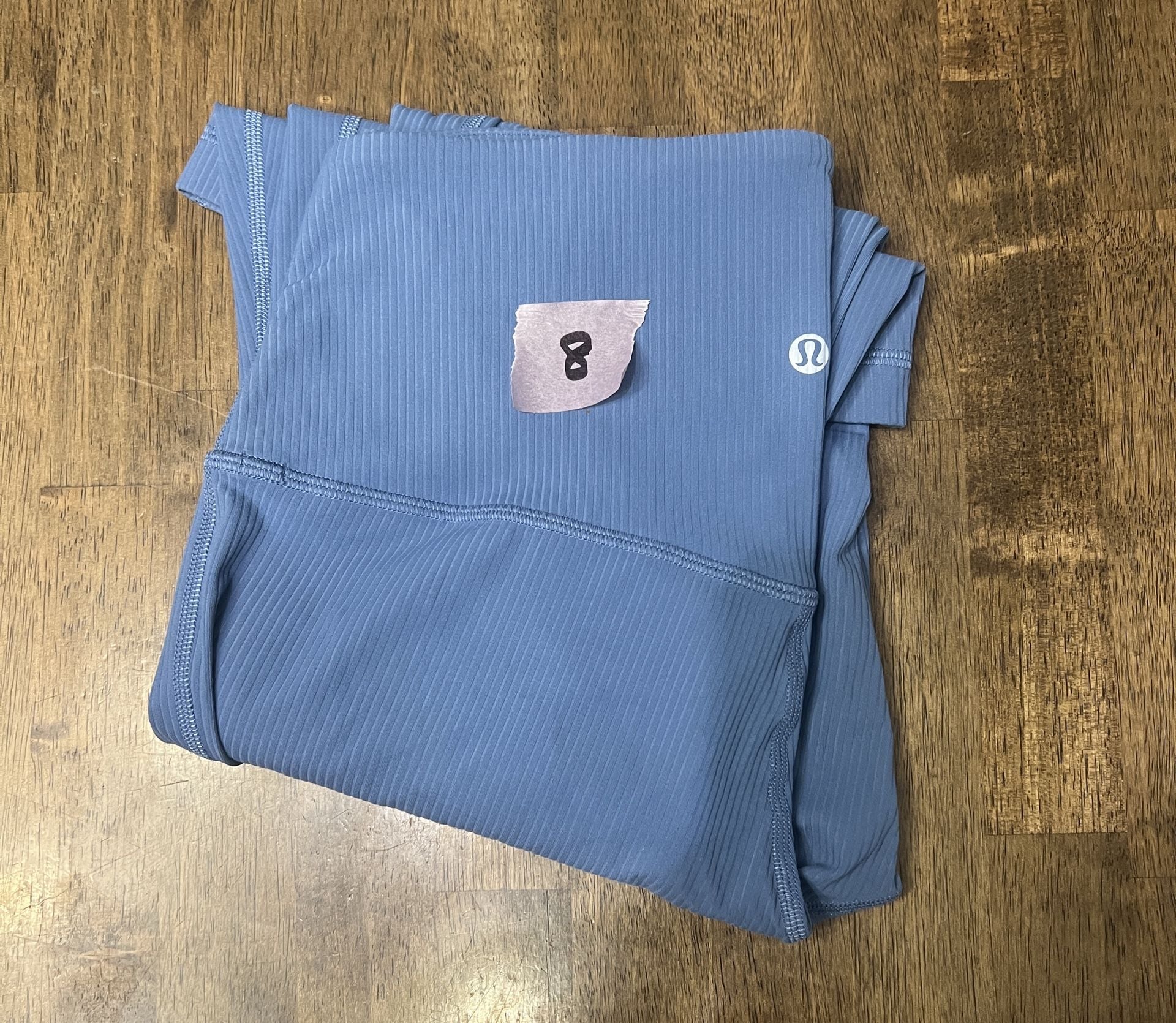 Lululemon Align High Rise Ribbed Flare Pant Size 8 Blue 6