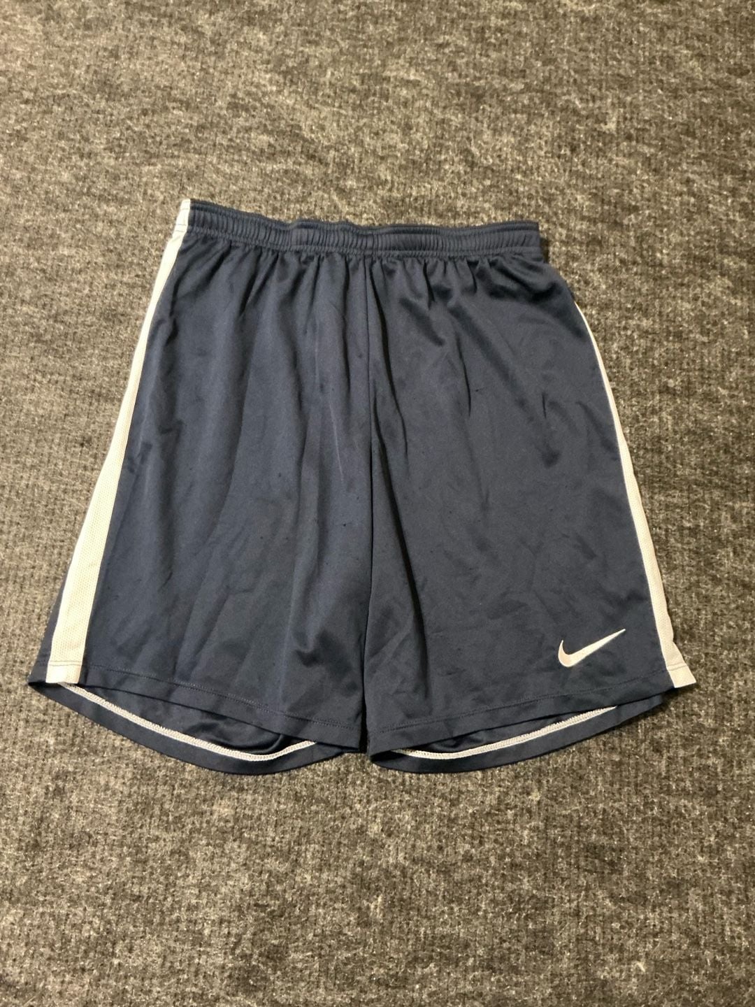 Nike Dri-FIT Athletic Shorts Womens Size XL Blue White Gym Sports 2