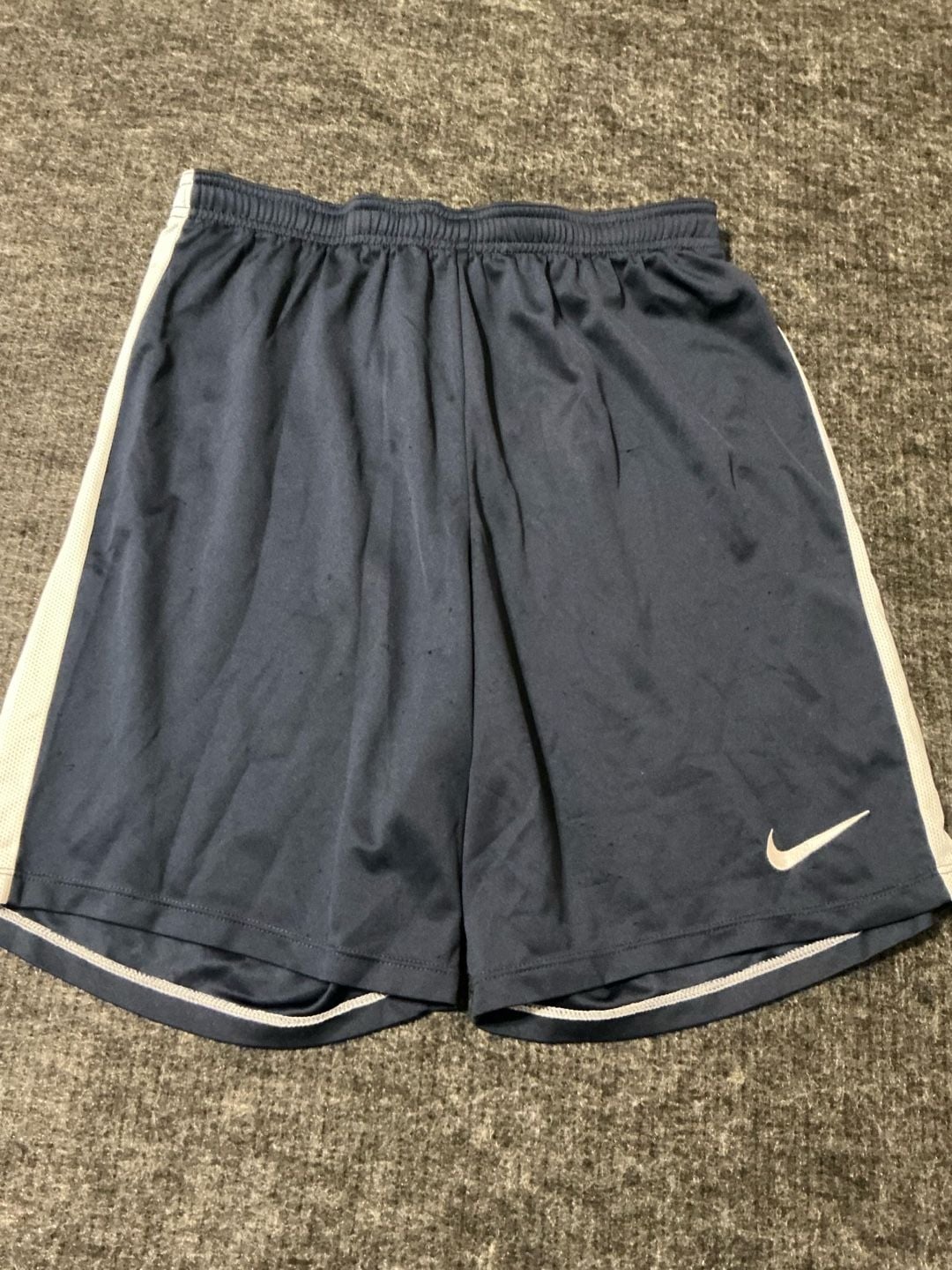 Nike Dri-FIT Athletic Shorts Womens Size XL Blue White Gym Sports 3
