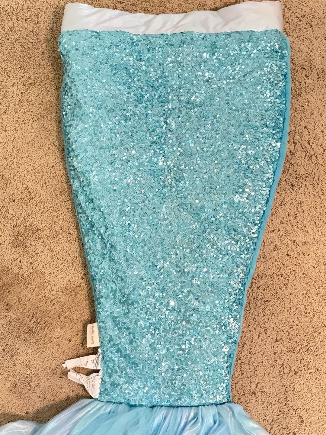 Cynthia Rowley Mermaid Tail Blanket Blue Sequin Sparkles Mermaidcore 3