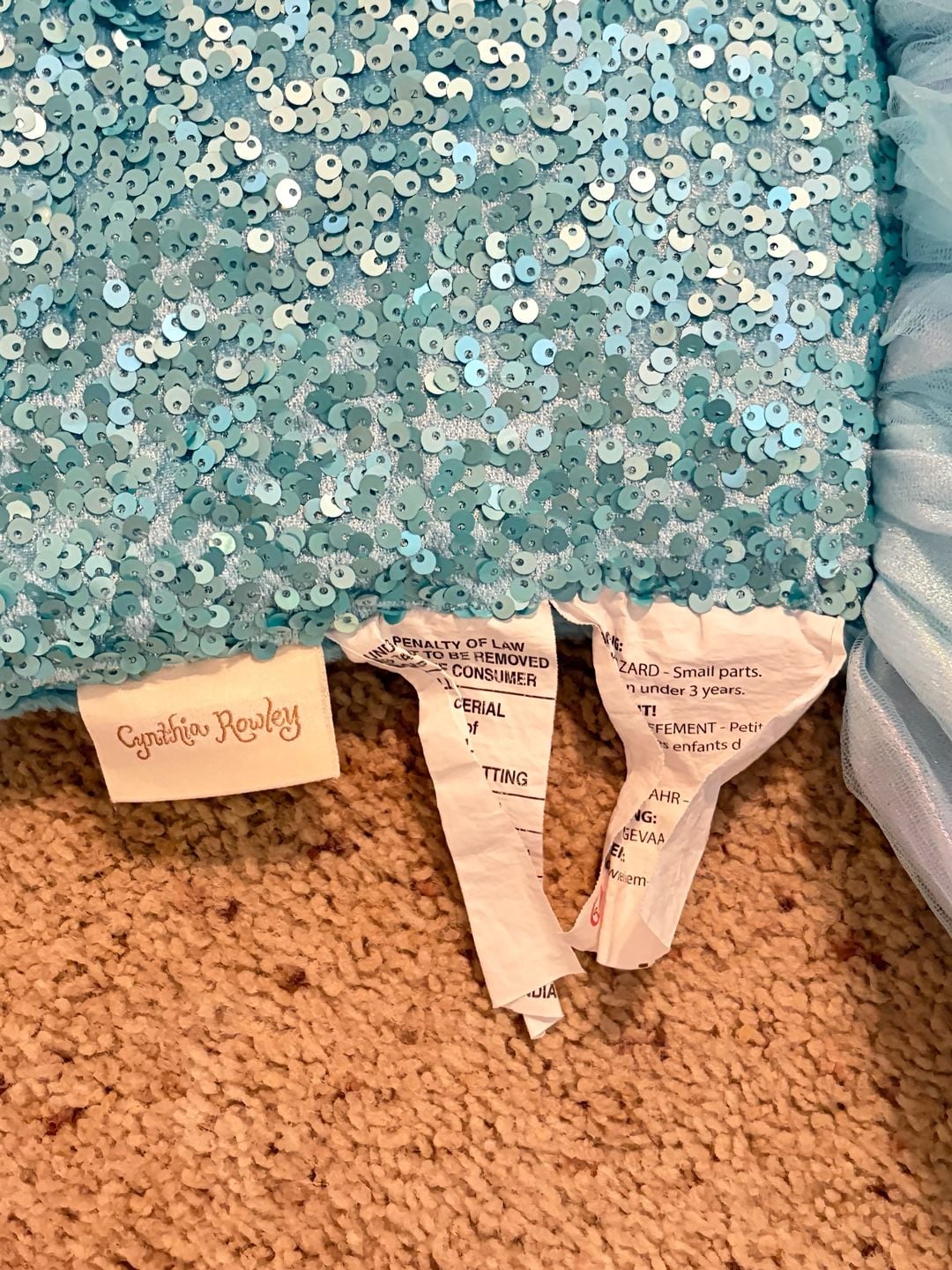 Cynthia Rowley Mermaid Tail Blanket Blue Sequin Sparkles Mermaidcore 4