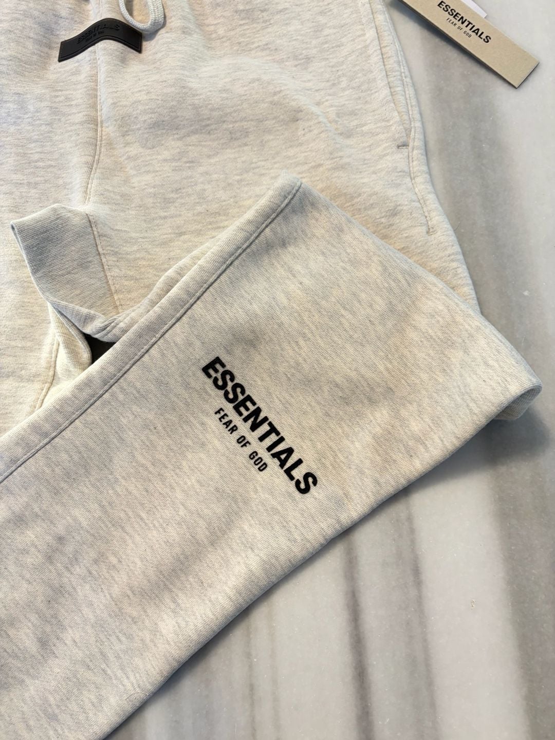 Fear of God Essentials Sweatpants Size XXS Light Oatmeal Grey 2