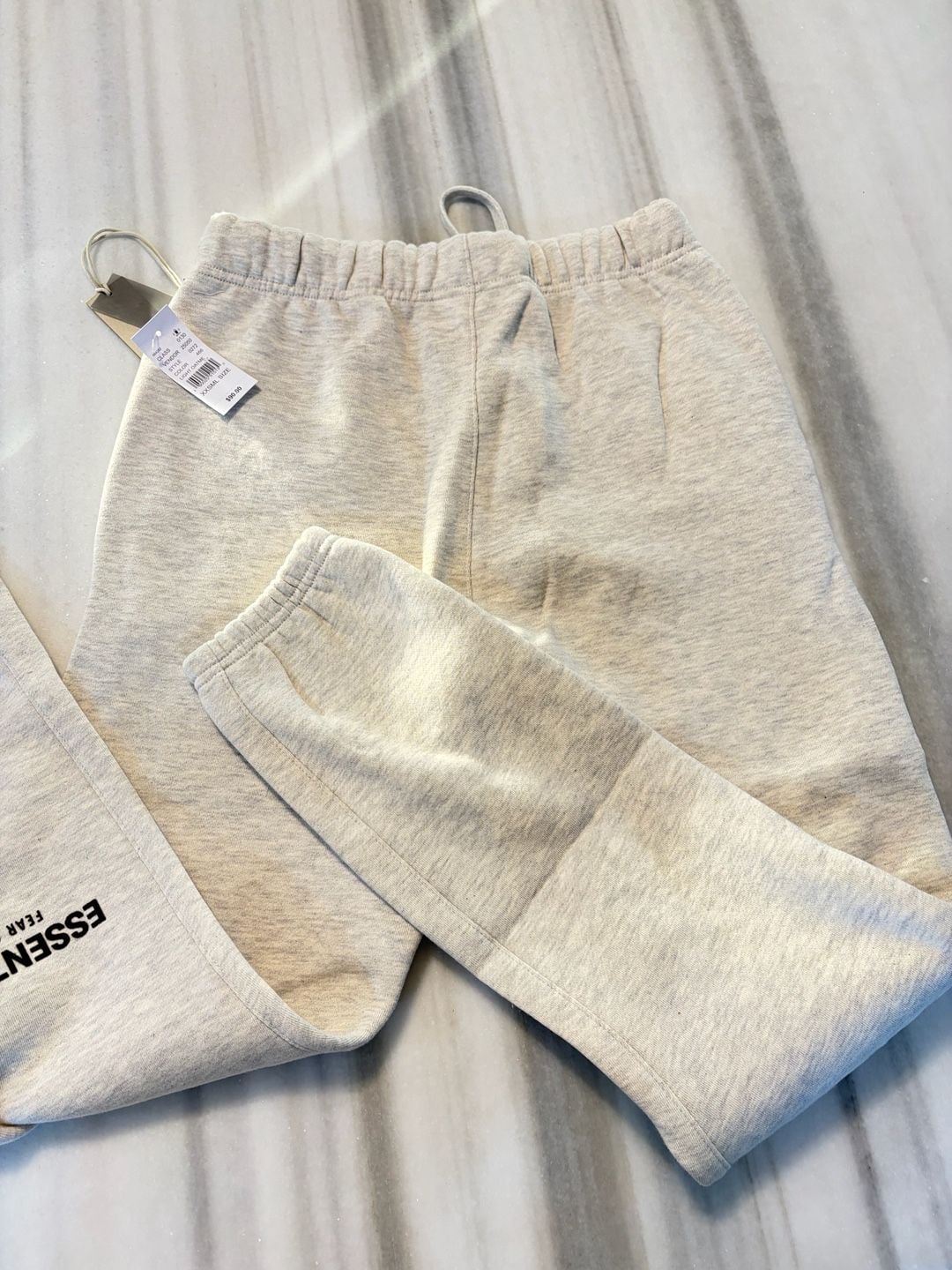 Fear of God Essentials Sweatpants Size XXS Light Oatmeal Grey 8