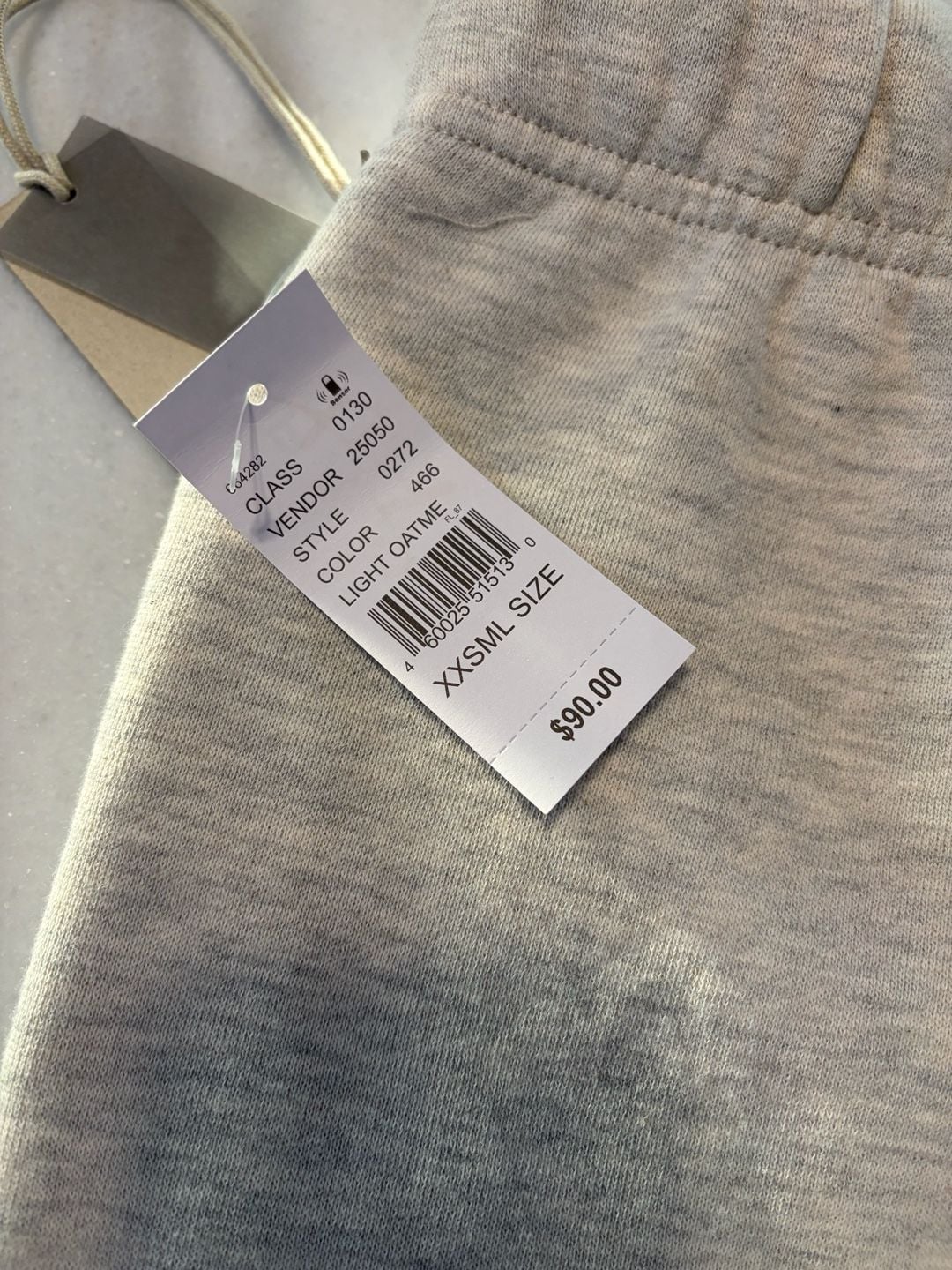 Fear of God Essentials Sweatpants Size XXS Light Oatmeal Grey 9