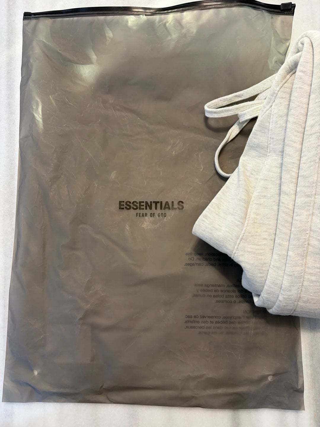 Fear of God Essentials Sweatpants Size XXS Light Oatmeal Grey 10