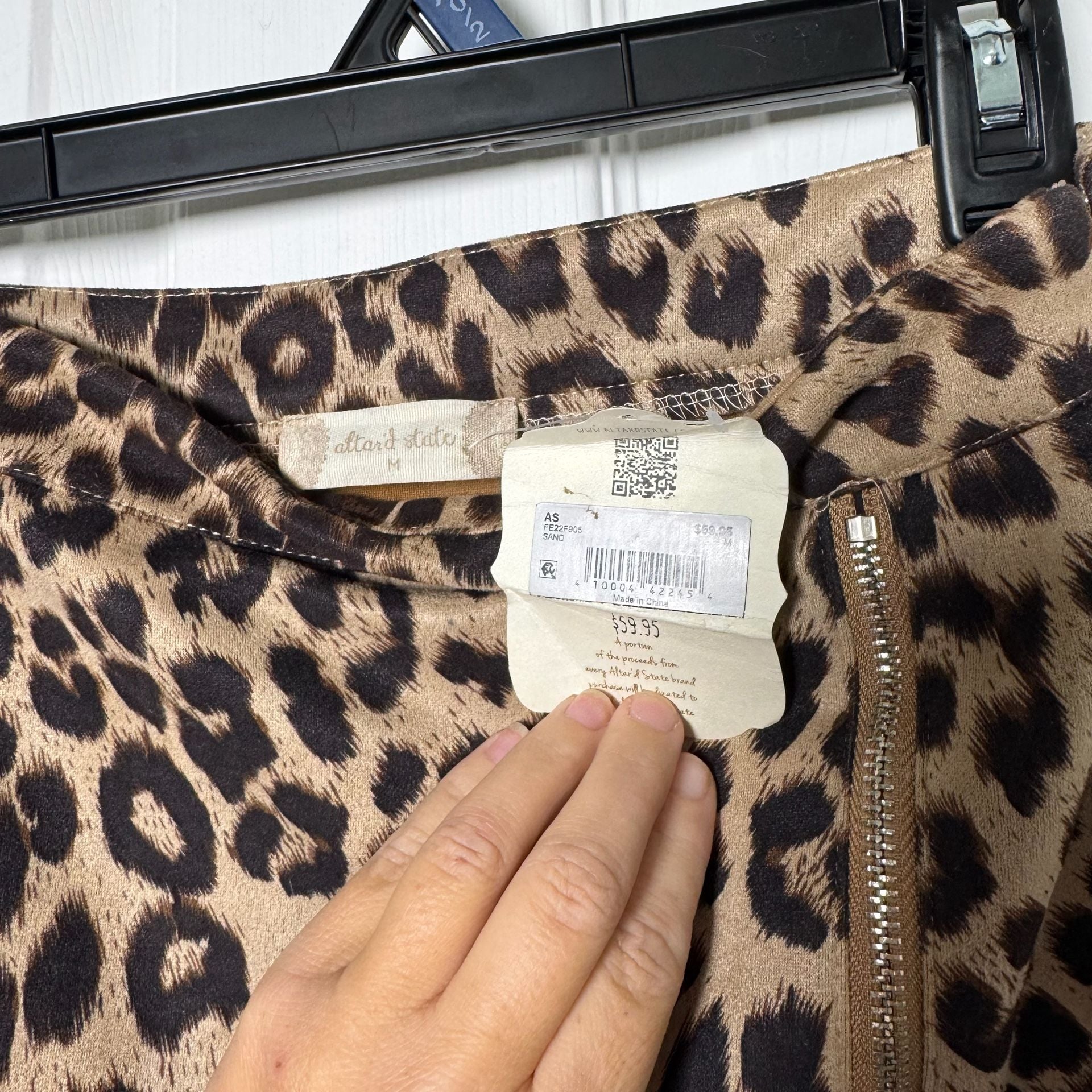 Altar'd State Leopard Print Mini Skirt Size M 4