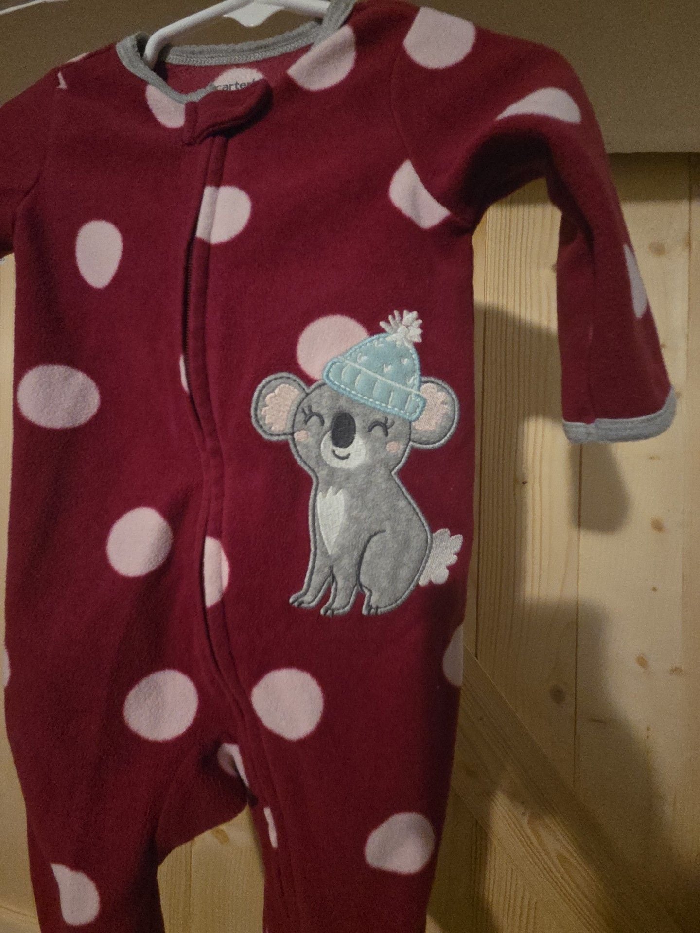 Carter's Fleece Sleeper Size 6M Koala 3