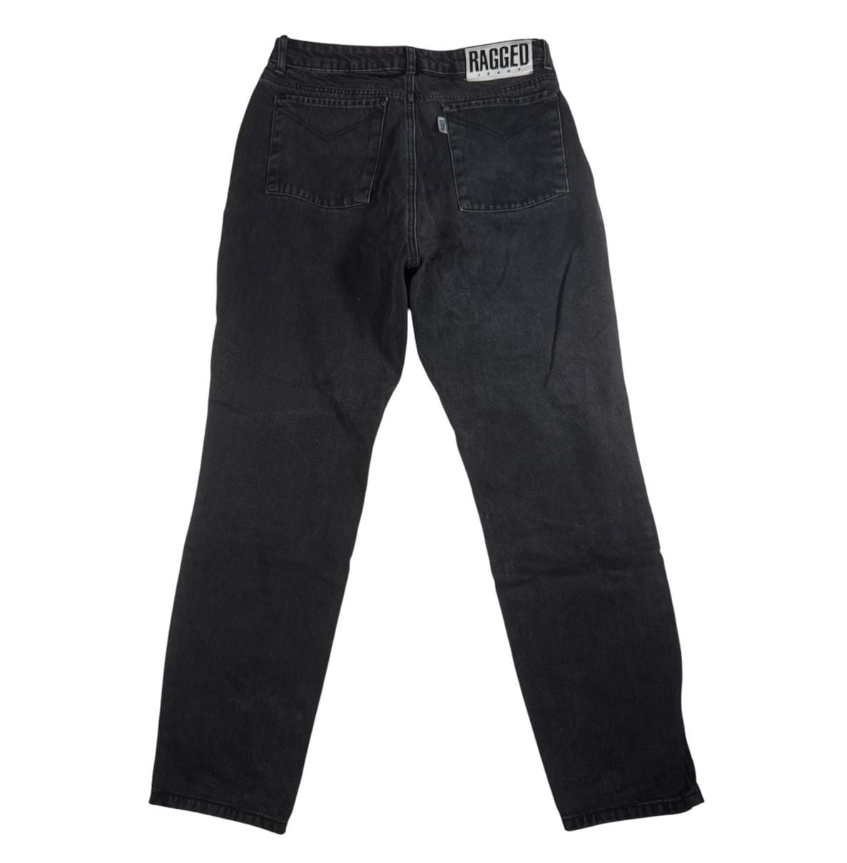Ragged Jeans Size 32 Black Denim Straight Leg Pants 2