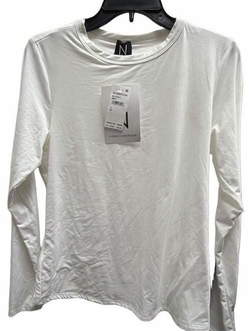 Naked Wardrobe Long Sleeve Top Size XS White 2