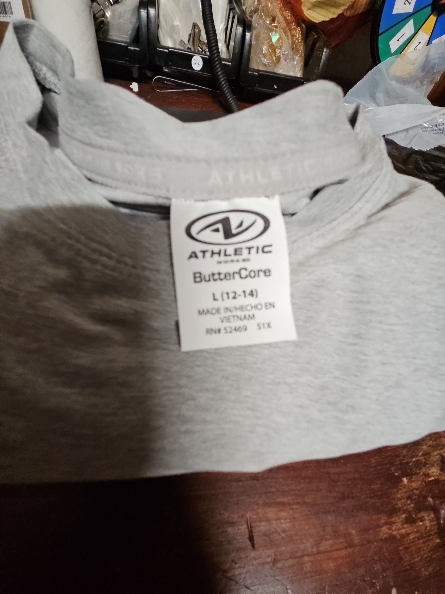 (565) Athletic Works ButterCore Long Sleeve Gray Shirt 5