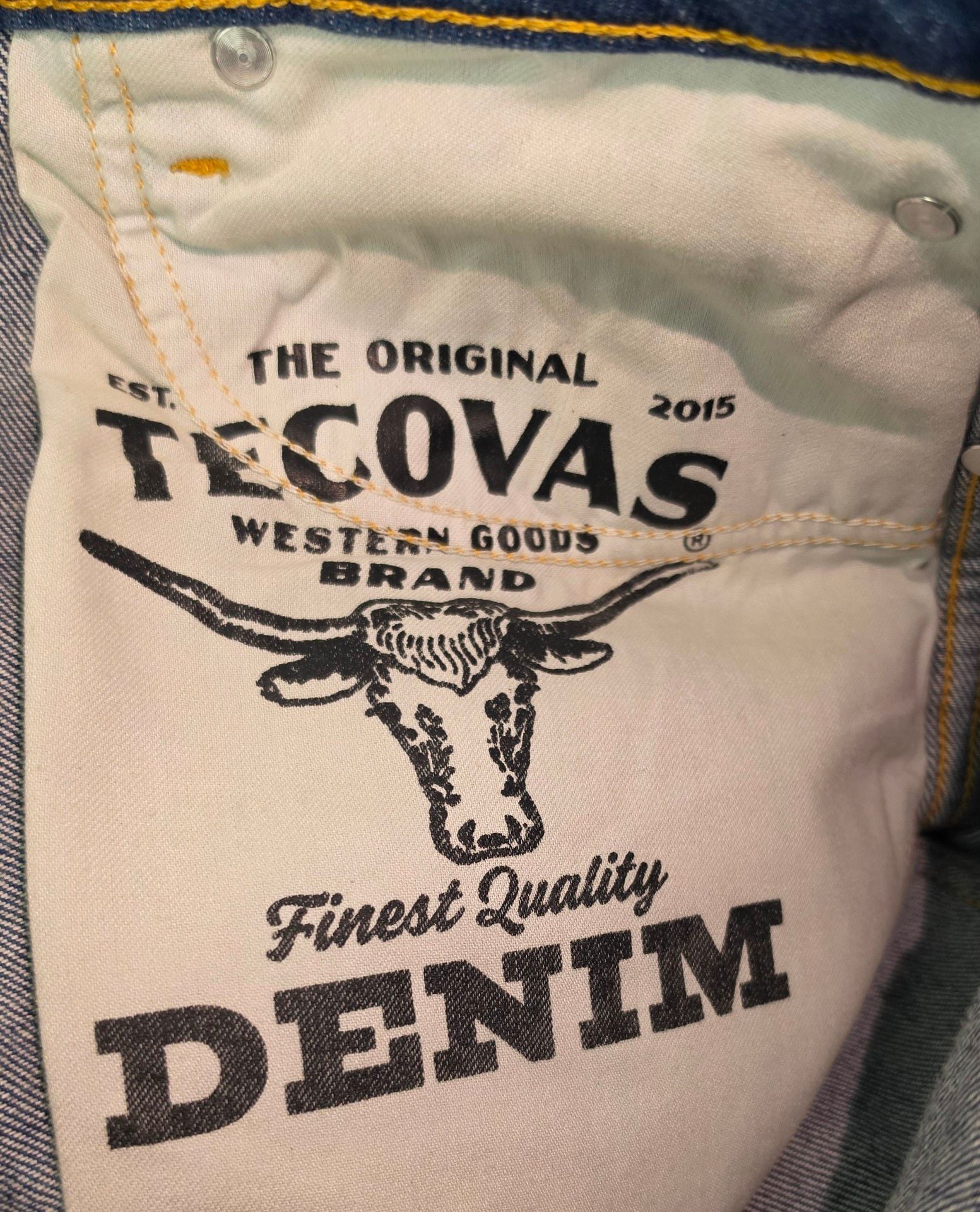 New Tecovas Slim Straight Heritage Denim Jeans Size 34x34 Medium Blue 11