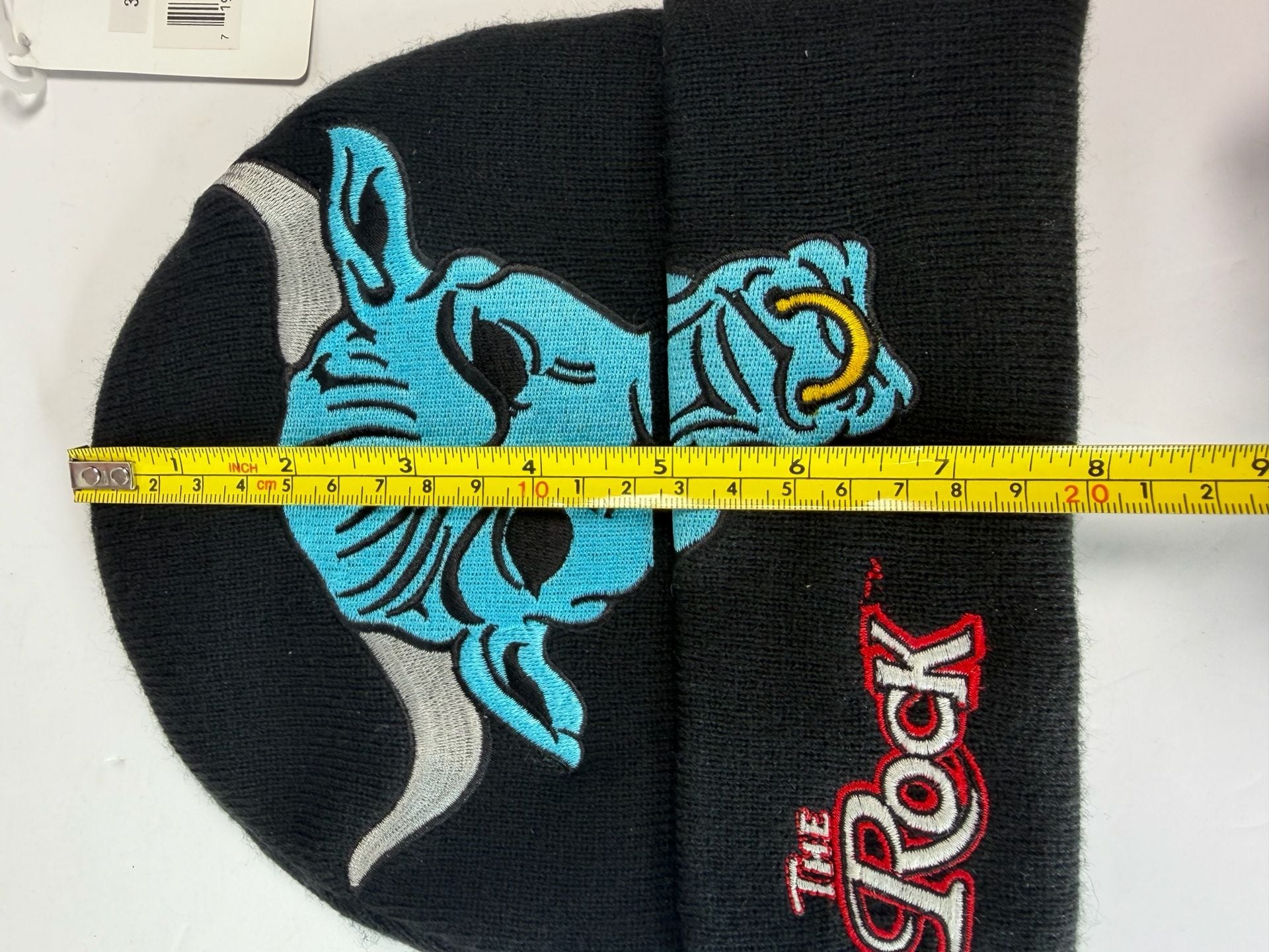 WWF The Rock The People's Champ Beanie Black Knit Hat 2001 Vintage New 8