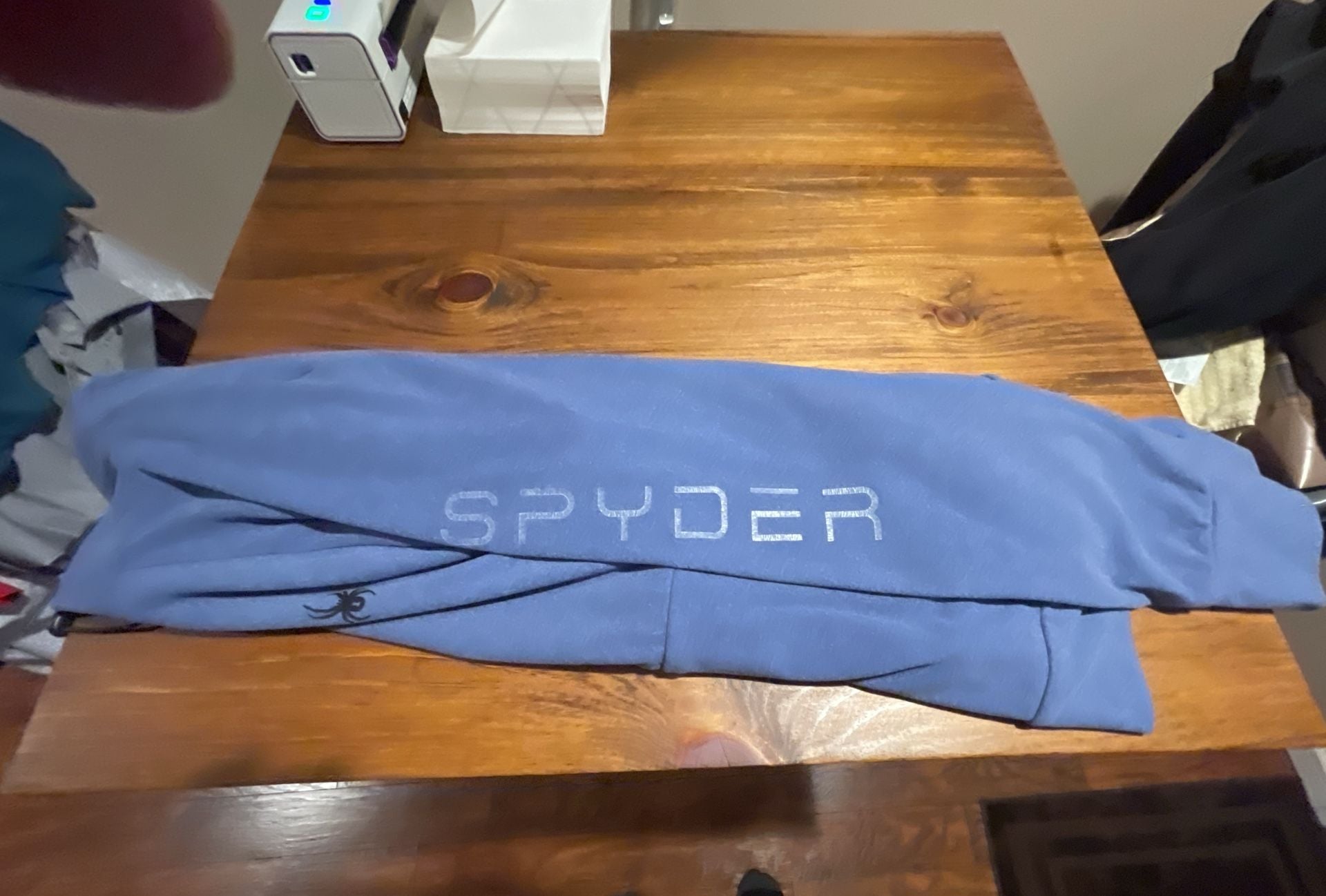 Spyder Active ProWeb Hoodie Size S Blue Sweatshirt Pullover 9