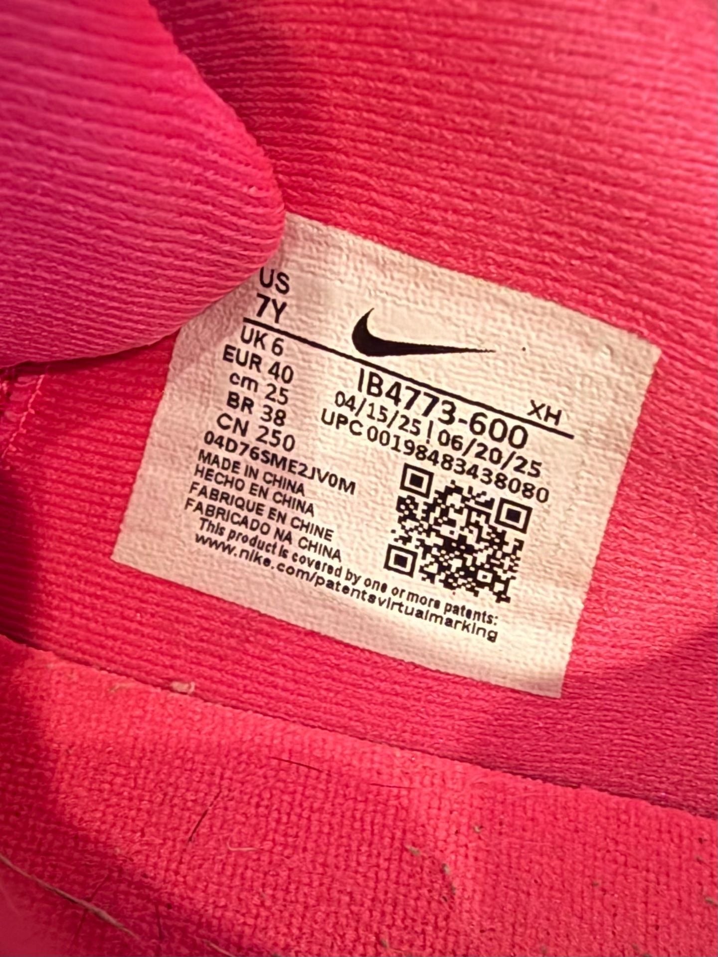 Nike Ja 3 Max Volume Size 7Y Hyper Pink Basketball Shoes 9