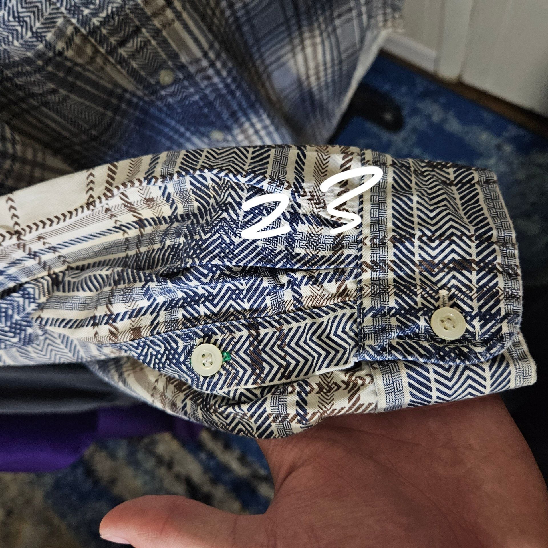 Tommy Hilfiger Plaid Long Sleeve Button Down Shirt Size L 4