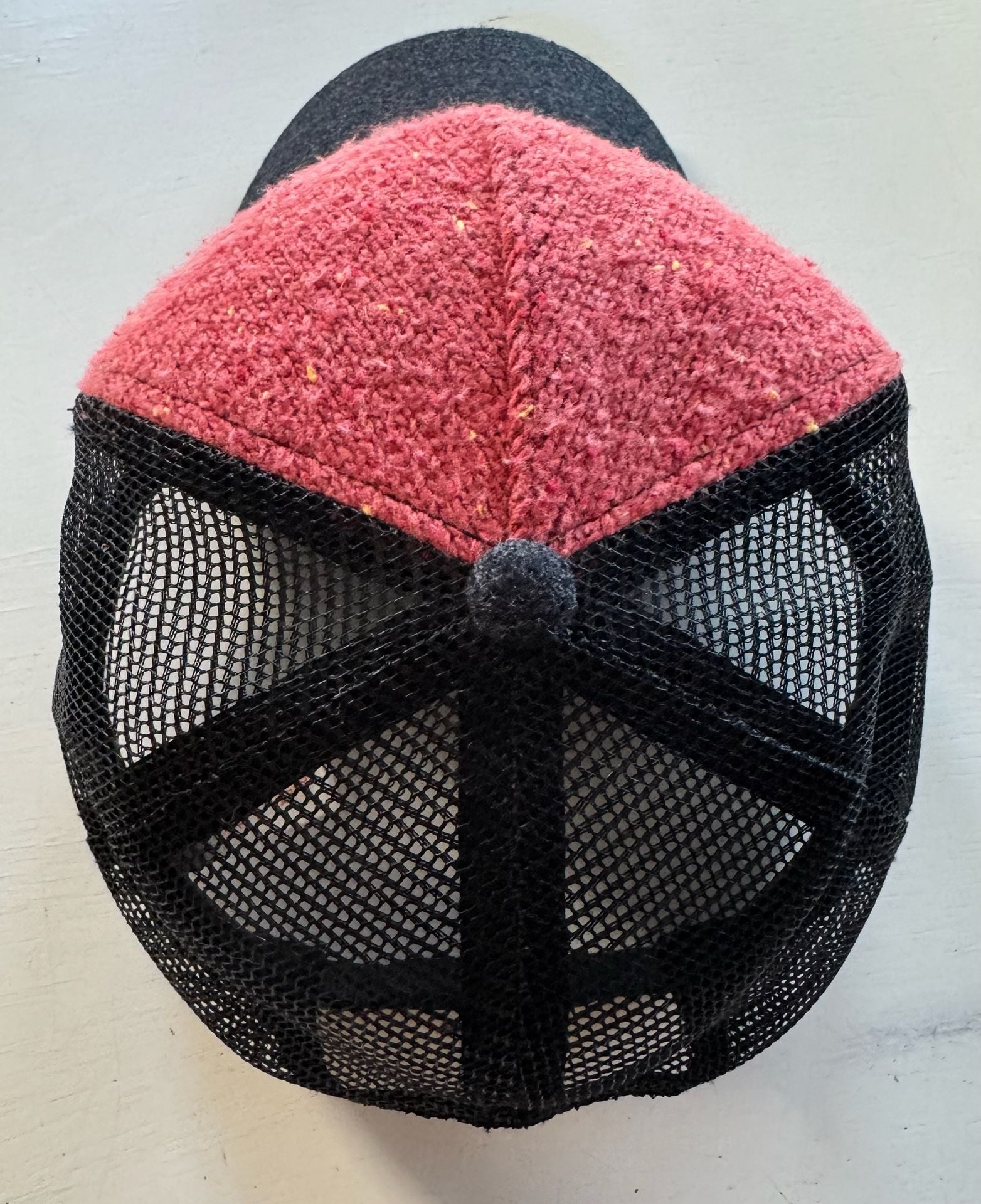 Pistil Floral Trucker Hat Snapback Cap Red Black 5