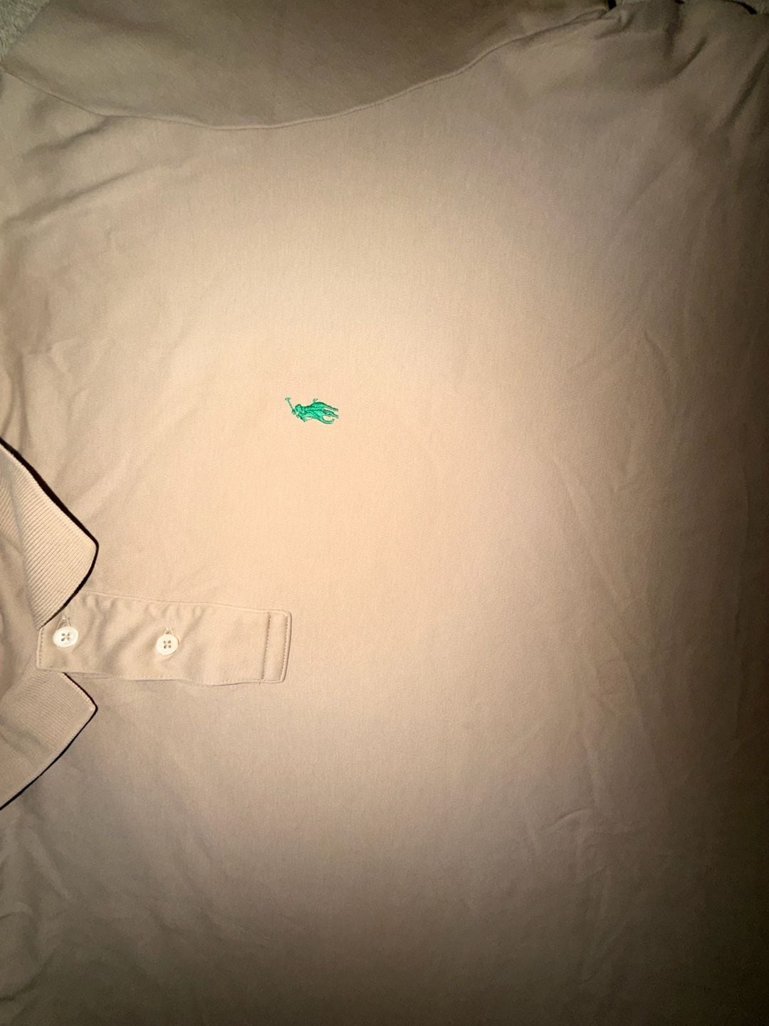 Polo Ralph Lauren Polo Shirt Size XXL Tan Beige Cotton Short Sleeve 3