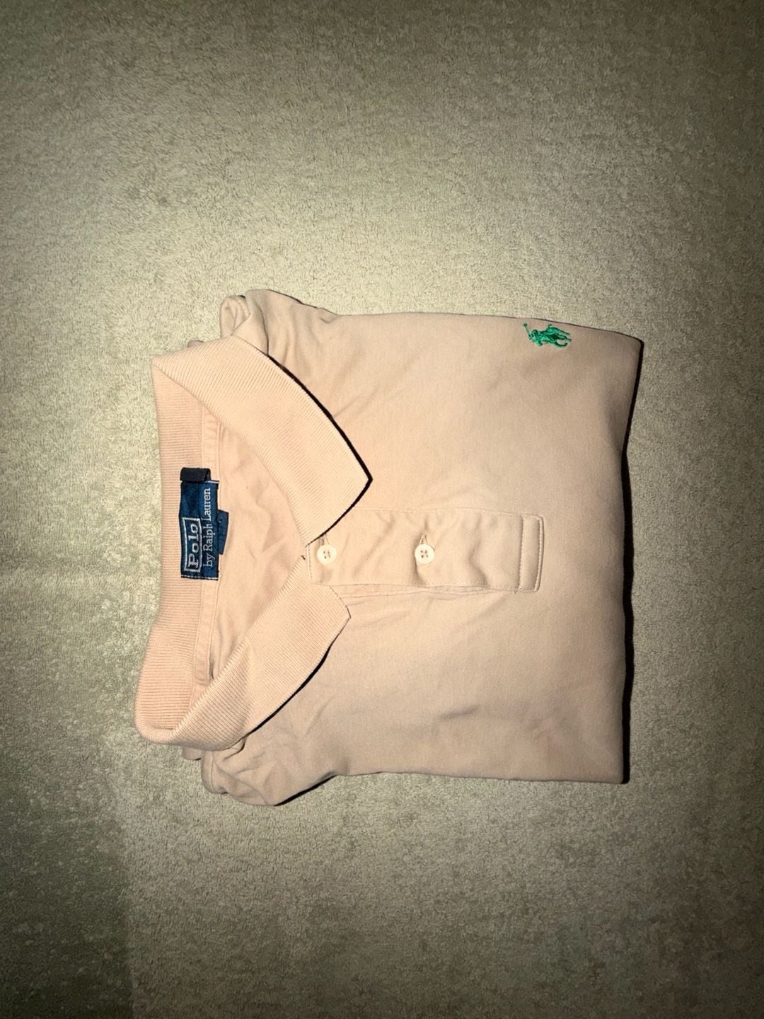 Polo Ralph Lauren Polo Shirt Size XXL Tan Beige Cotton Short Sleeve 9