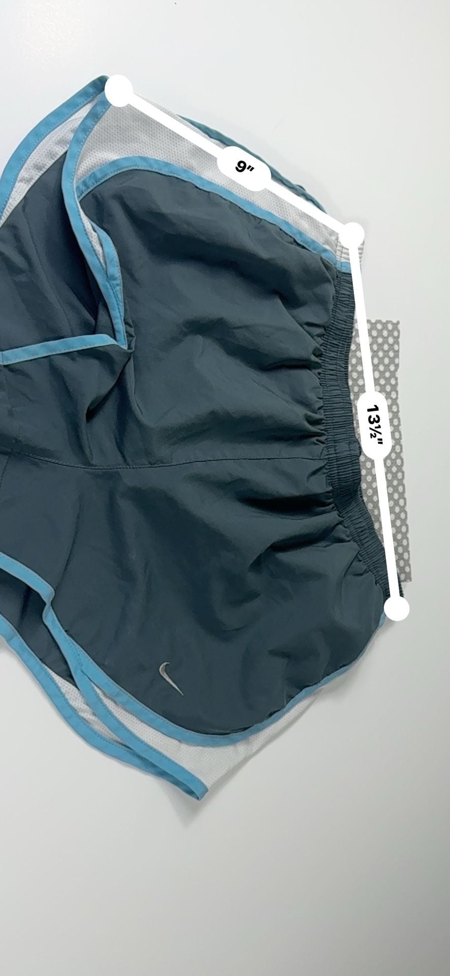 Nike Dri-FIT Tempo Running Shorts Gray Blue 8