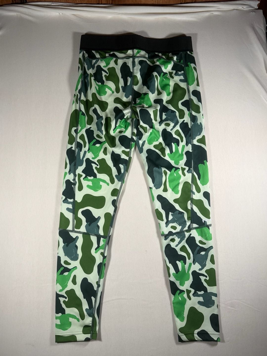 Adidas N.E.R.D Techfit Leggings Size L Green Camo Climalite 5