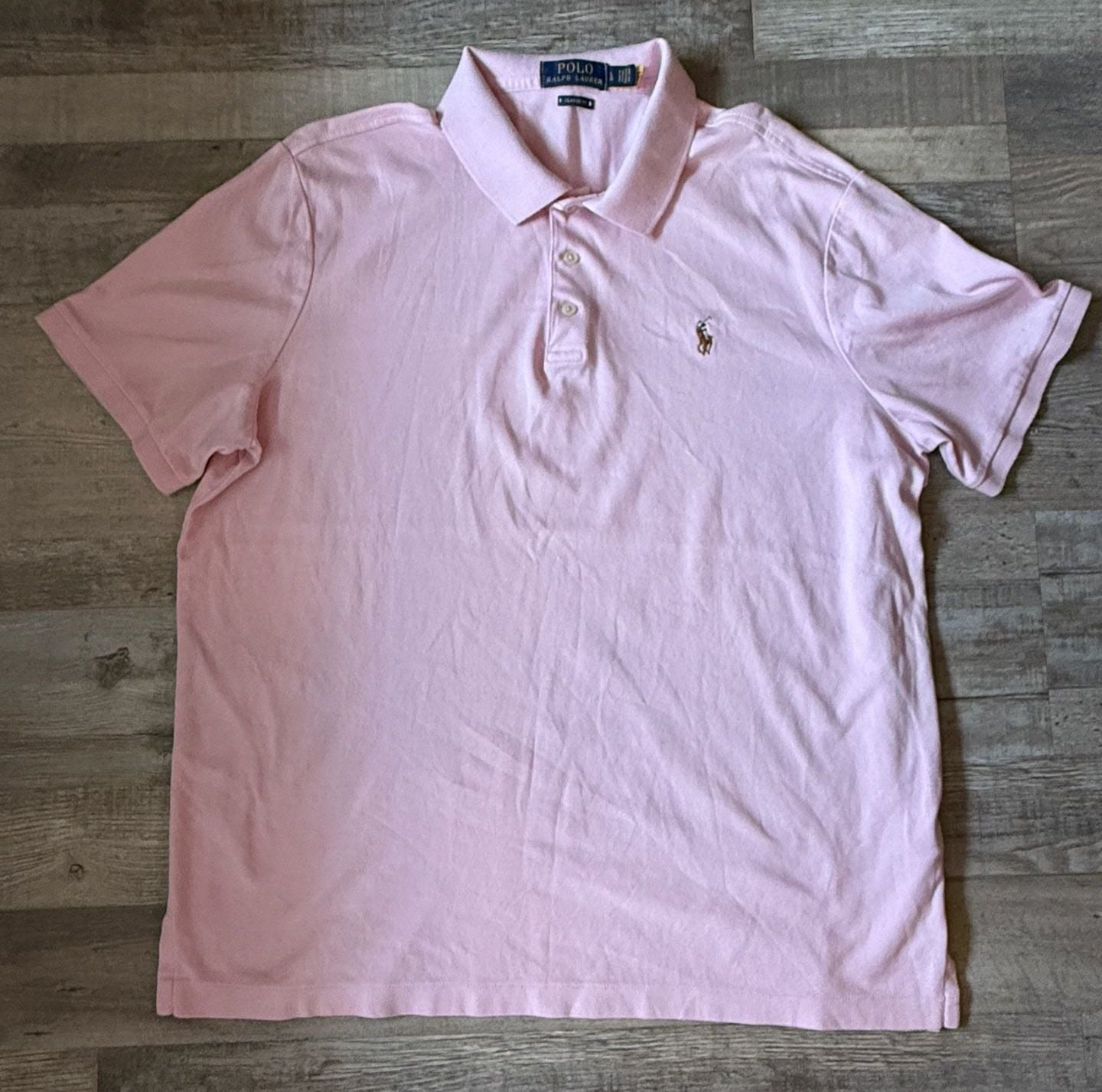 Polo Ralph Lauren caramel pink Men's Classic Fit Soft Polo Shirt, US size L 2