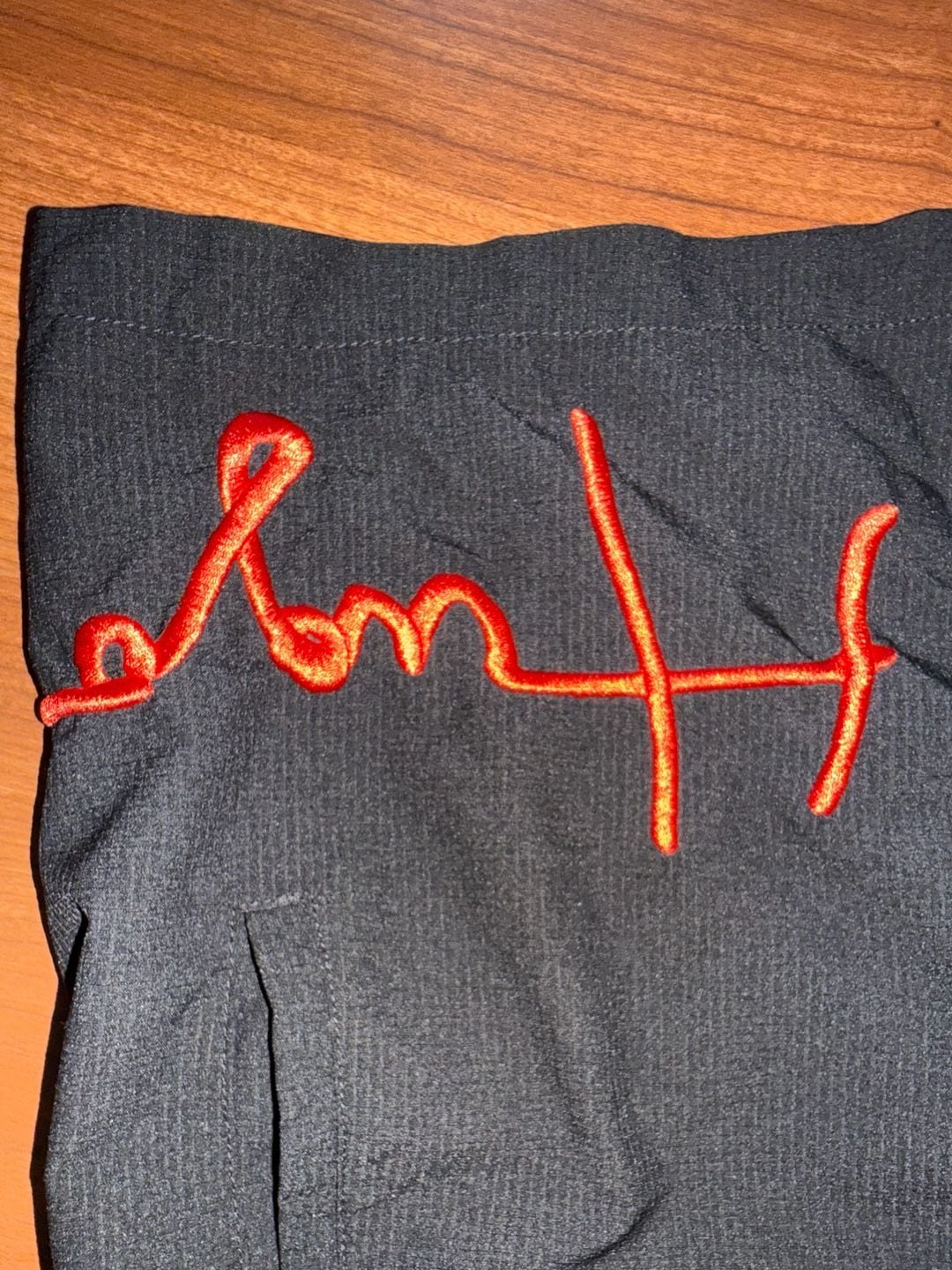 HUGO Swim Trunks Size M Black Script Logo 4