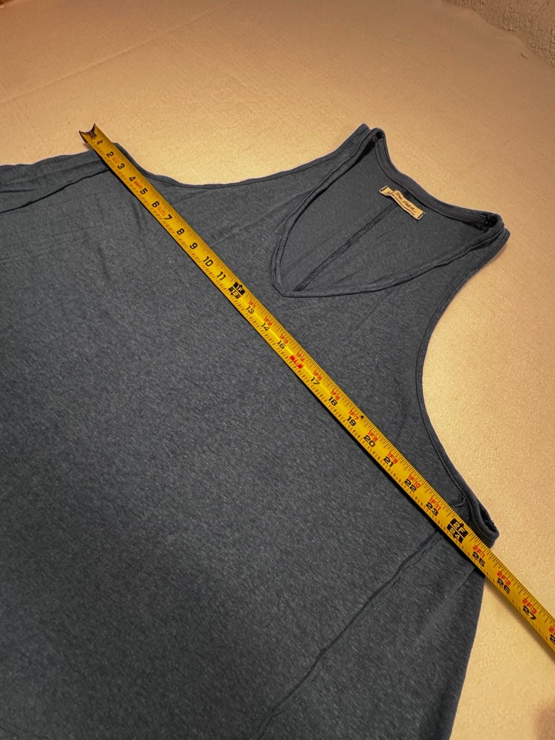 Free People We The Free Sing La La Swing Tank XL Blue 7