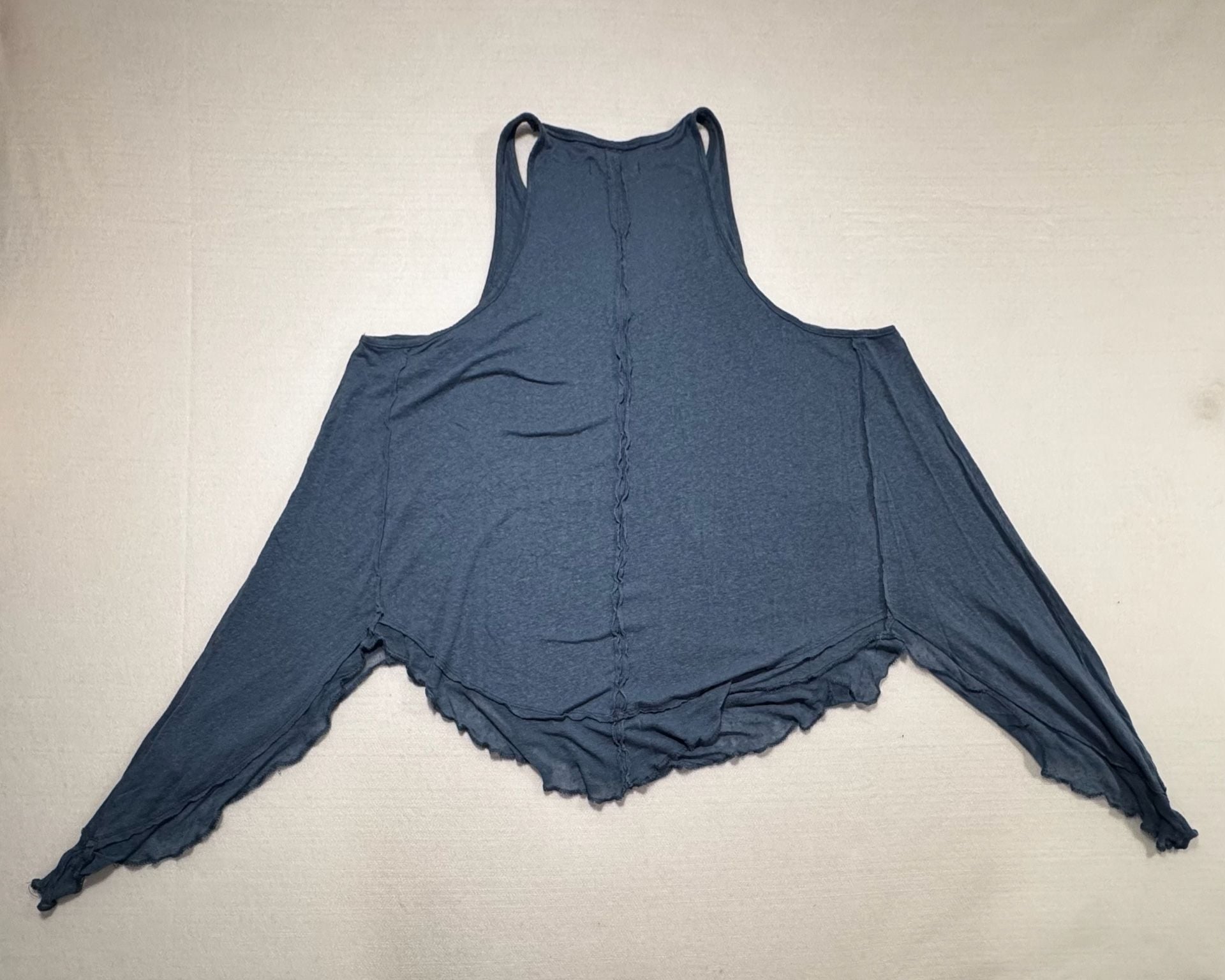 Free People We The Free Sing La La Swing Tank XL Blue 9