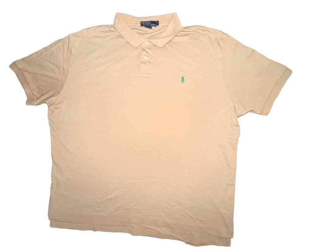 Polo Ralph Lauren Polo Shirt Size XXL Tan Beige Cotton Short Sleeve 2