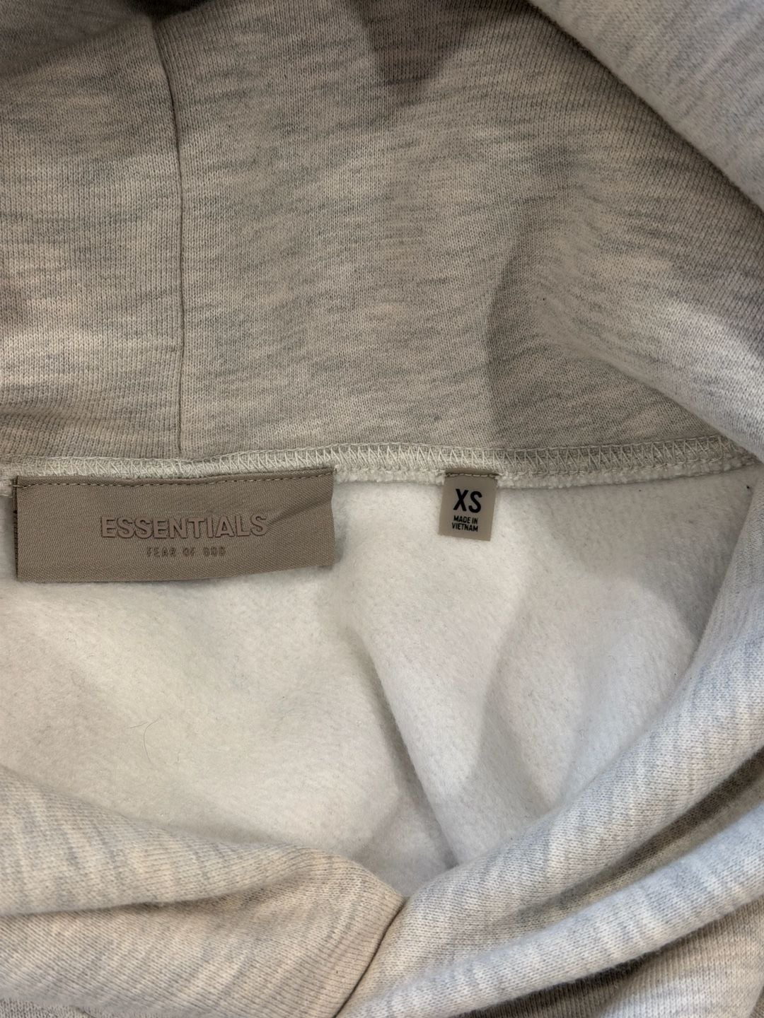 Essentials Fear of God Hoodie Size XS Light Oatmeal 7